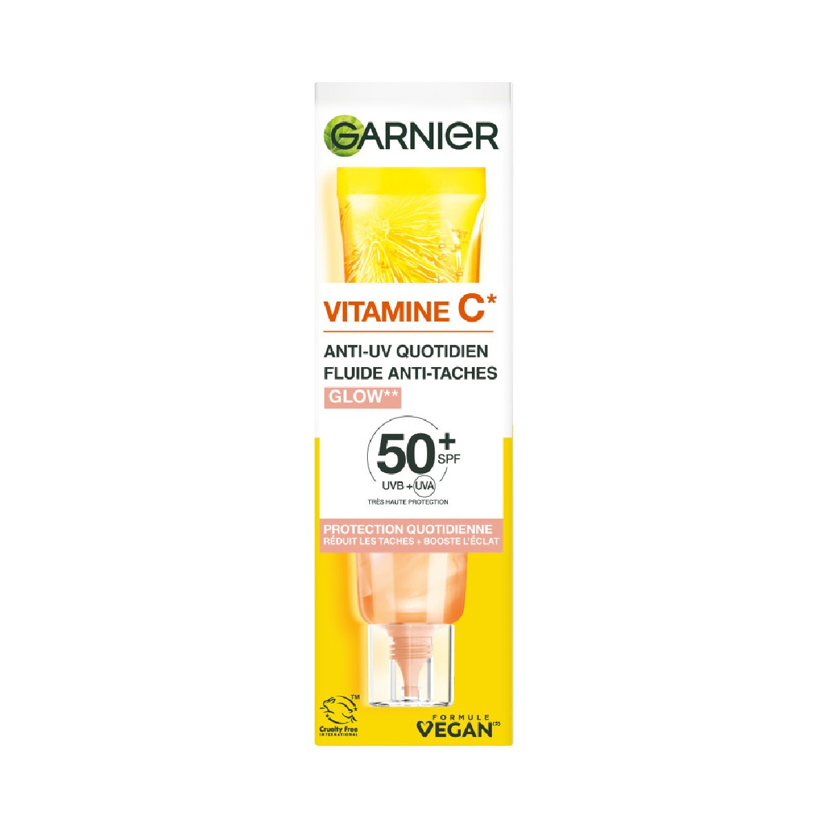 Soin Visage Vitamine C Anti-UV SPF 50 40ml, GARNIER