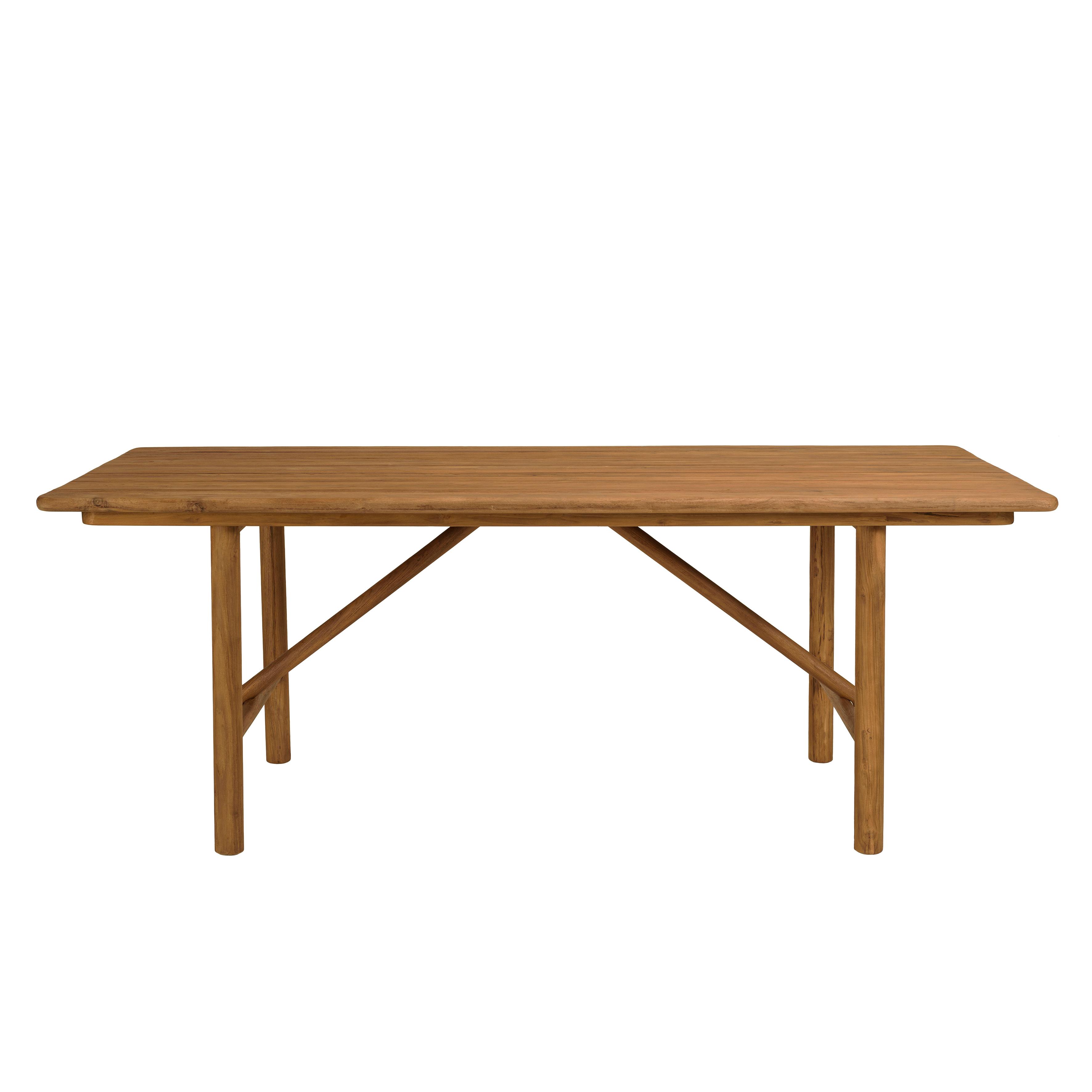 Table de jardin 200 cm en teck recyclé ORIA, PIER IMPORT