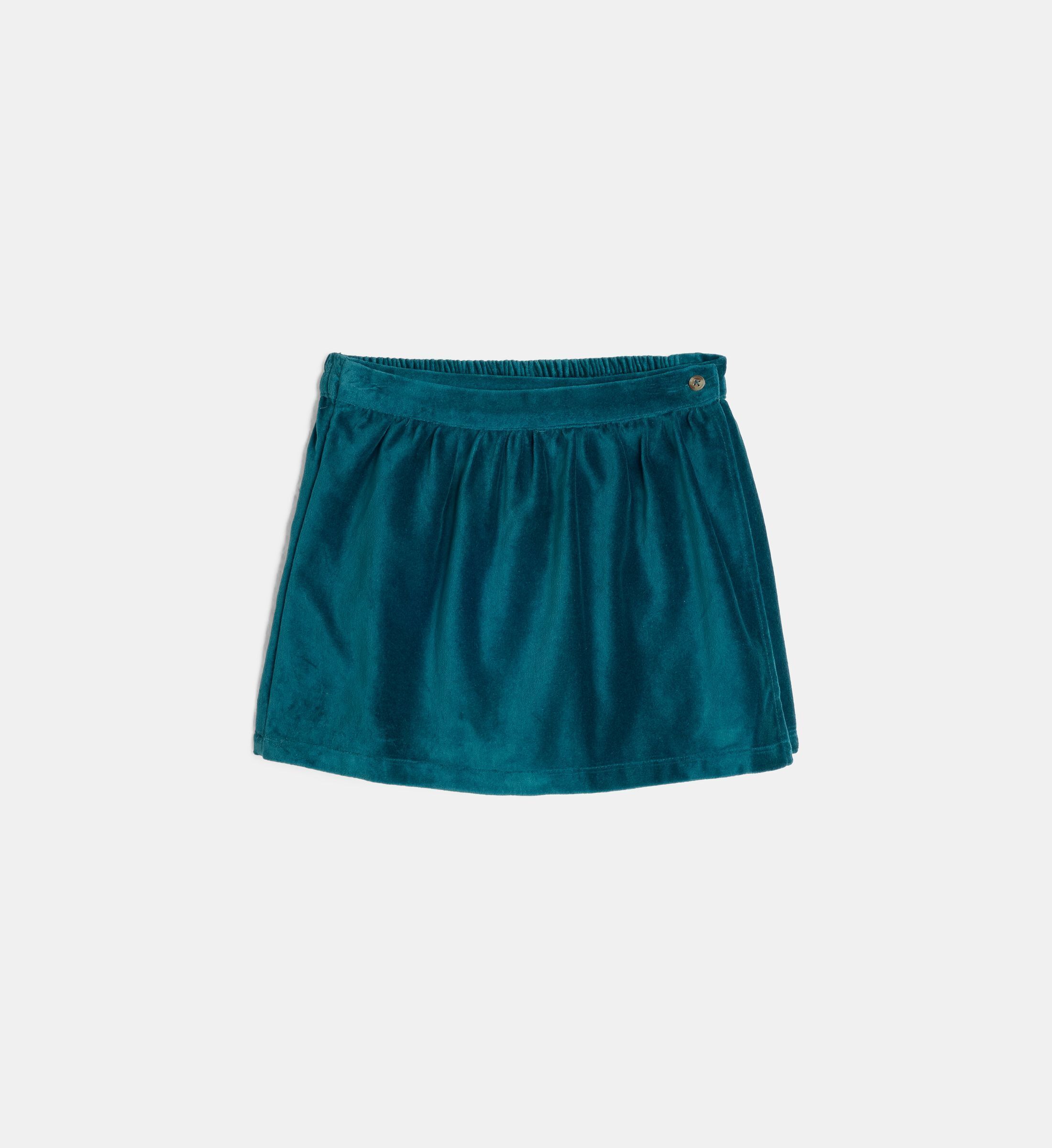 Short-jupe veonille en velours, CADET ROUSSELLE