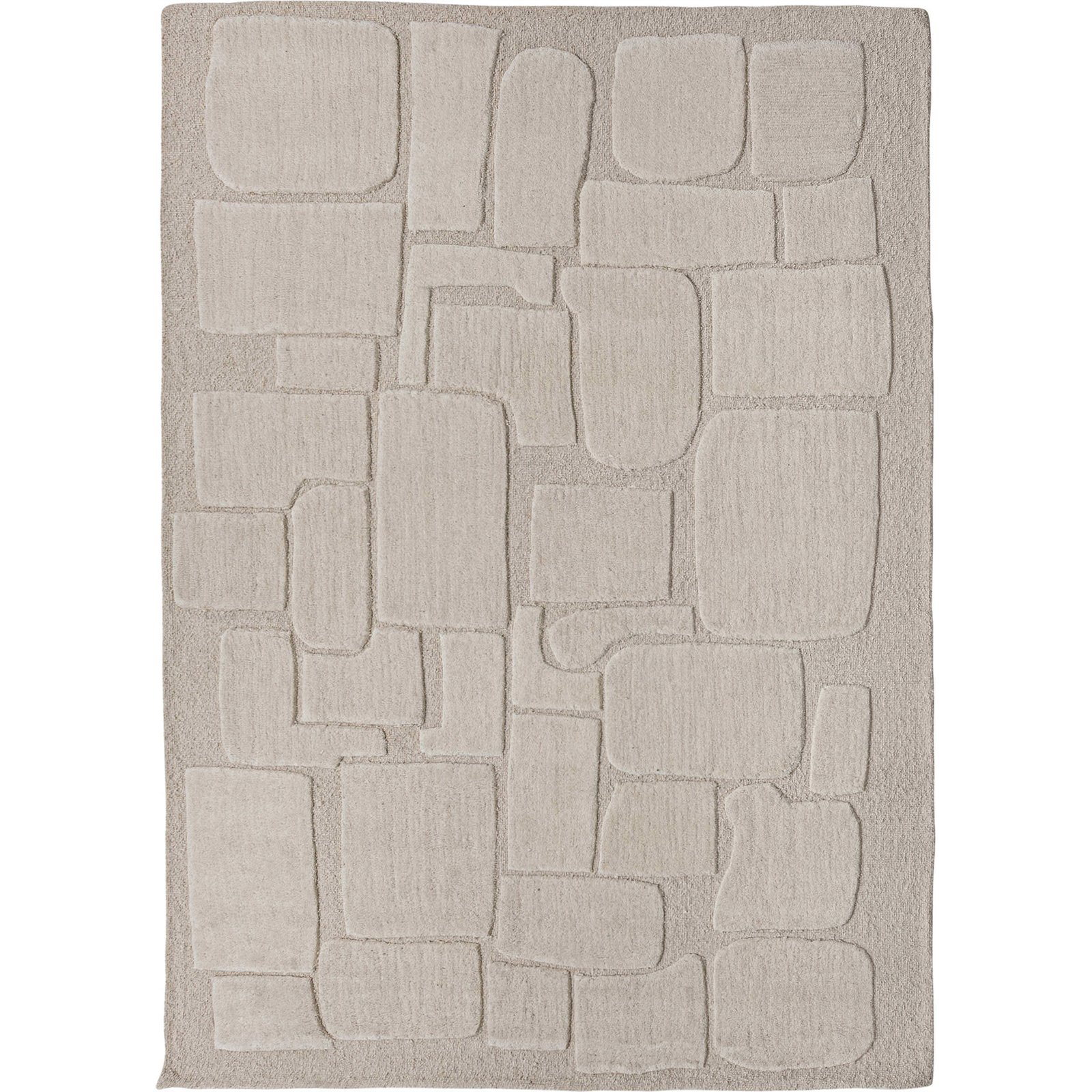 Tapis en laine au relief graphique, RECOLLECTION