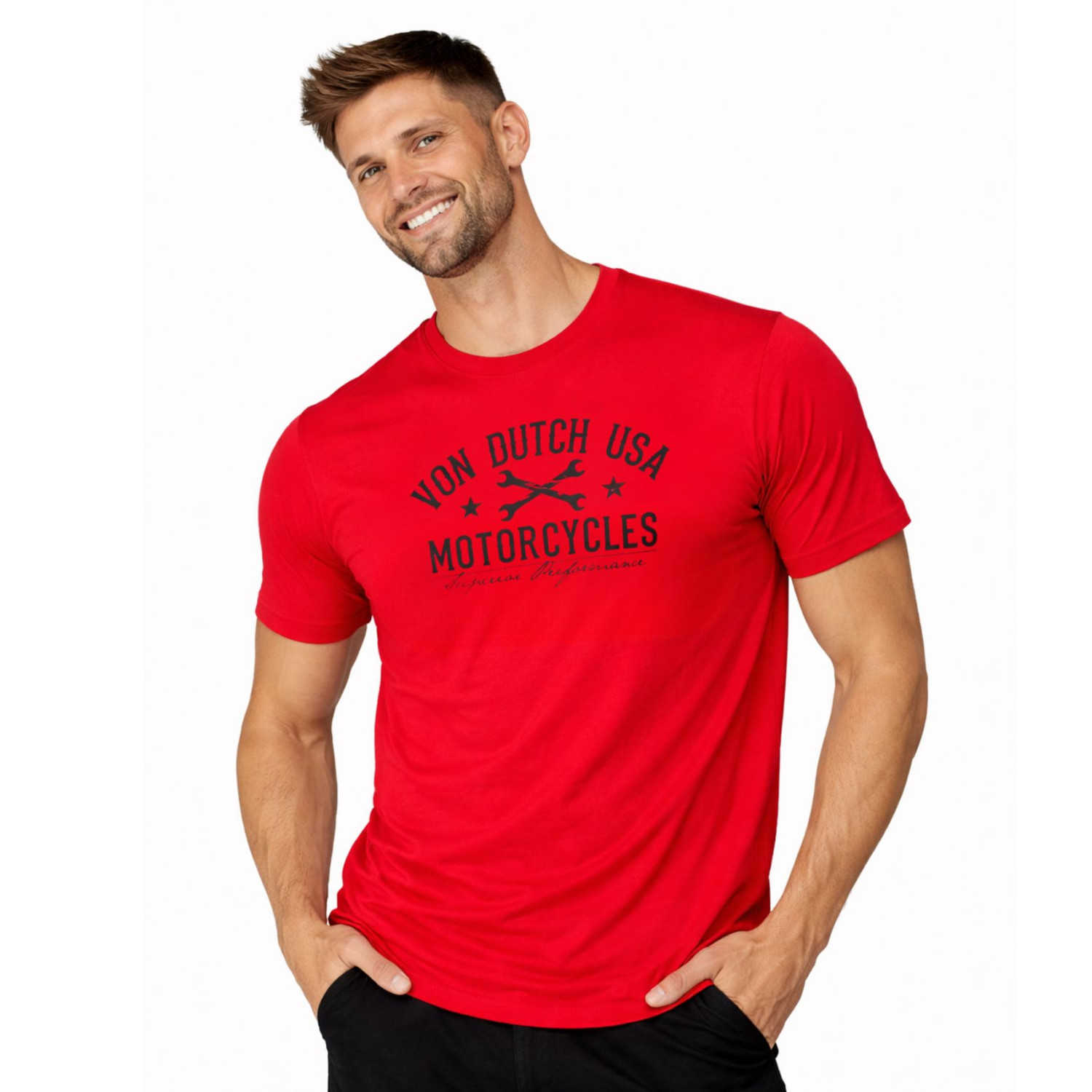 Tee Shirt en coton Log, VON DUTCH
