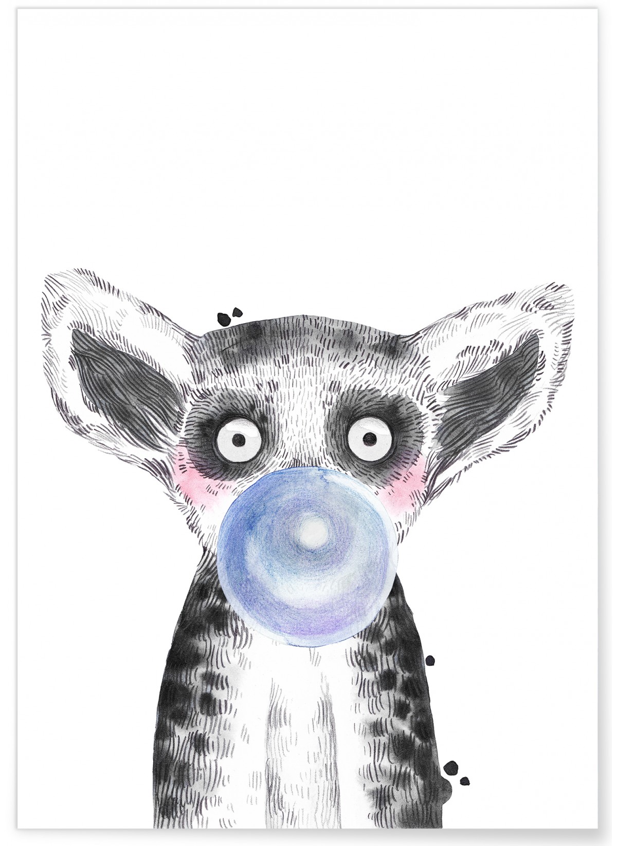 Affiche Bulle de Lémurien Bleue, L'AFFICHERIE