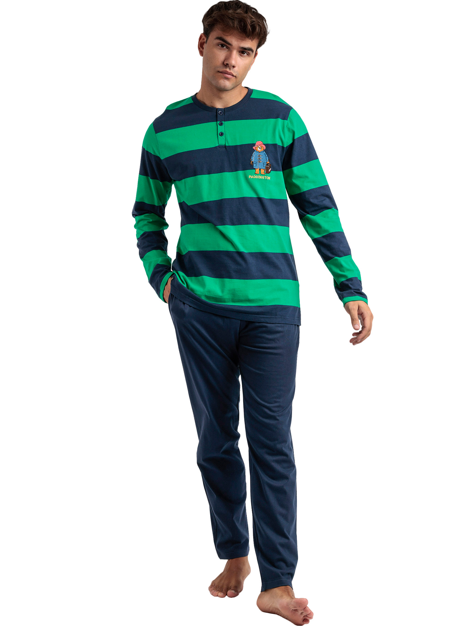 Pyjama pantalon top manches longues Rugby Paws Paddington, ADMAS