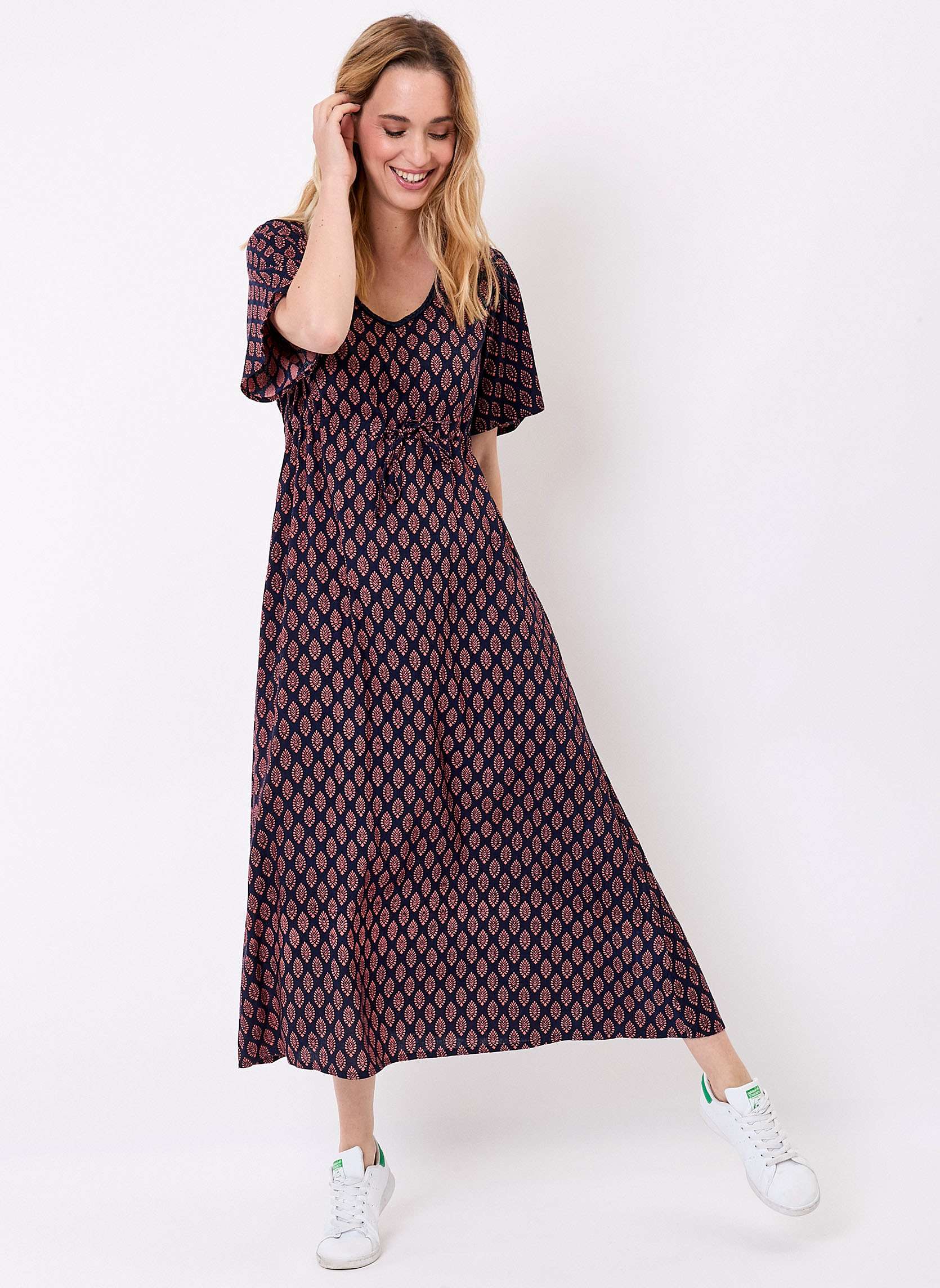 Robe longue imprimée fluide PEARLY, LA FIANCÉE