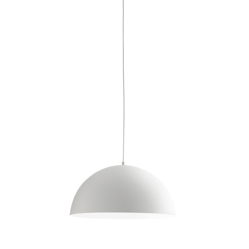 Suspension dôme blanc Bonella D.50, MILLUMINE