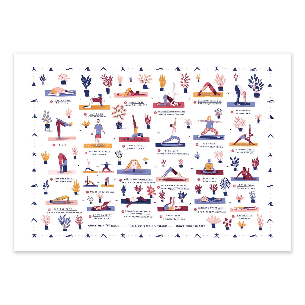 Affiche d'art - Yoga - Alex Foster, WALL EDITIONS