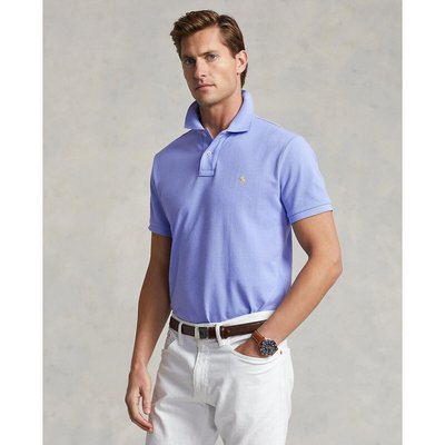 Embroidered Logo Polo Shirt in Cotton Pique and Slim Fit POLO RALPH LAUREN