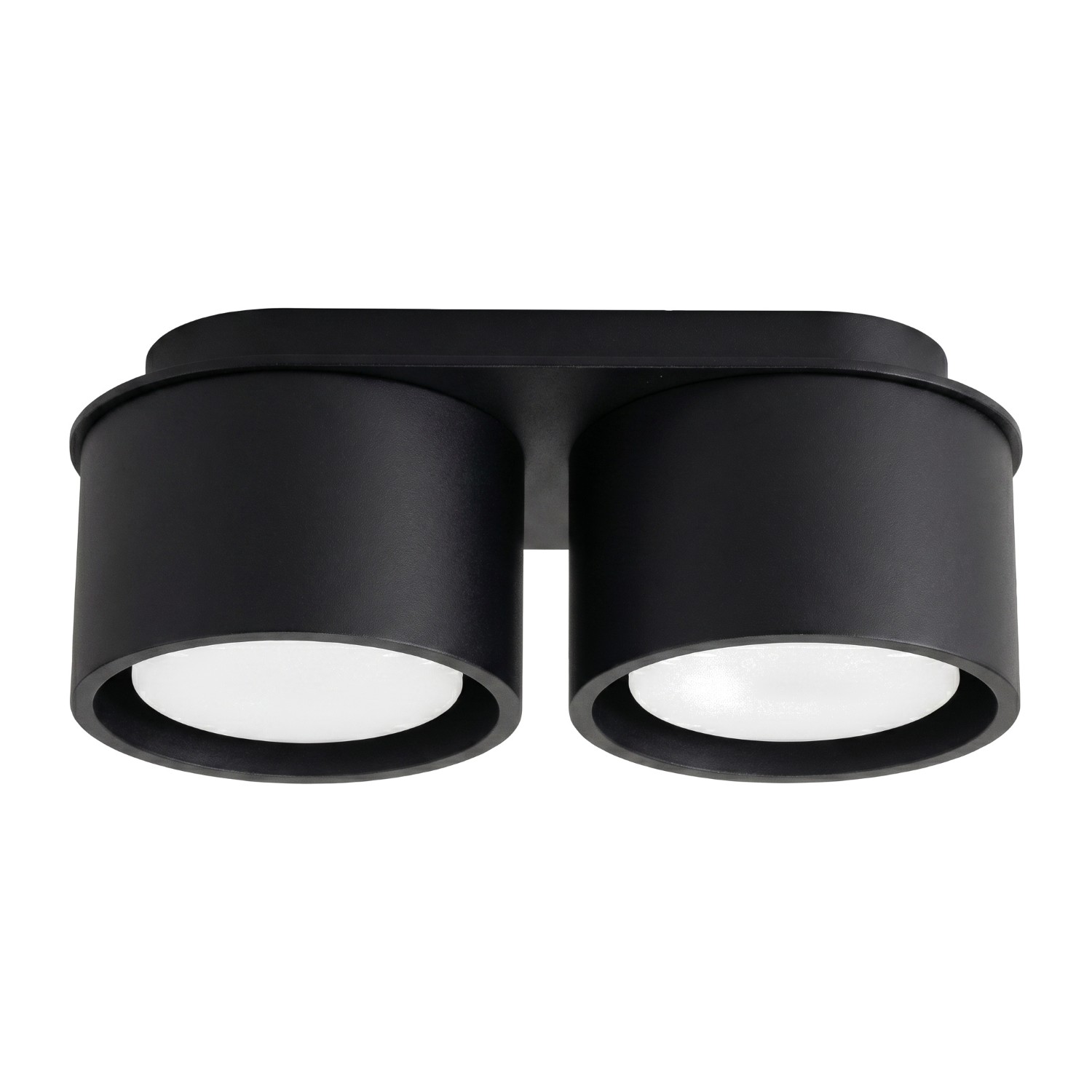 Plafonnier Aluminium Noir Gx53 2 MODO, EDEN