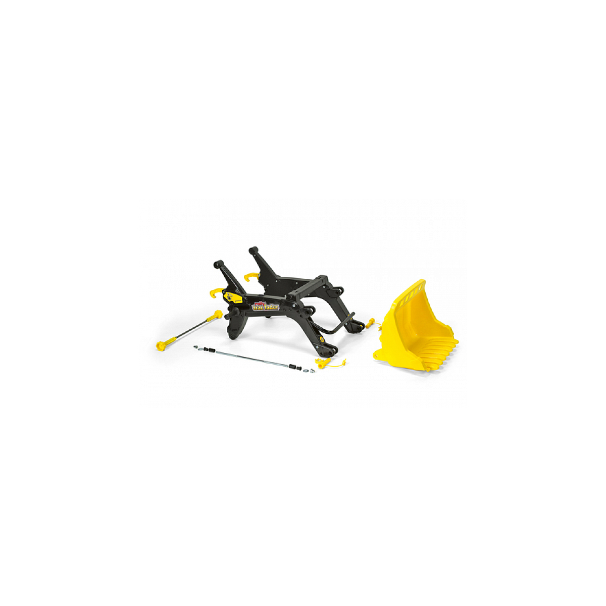 rollyTrac Lader Chargeur de tracteur Noir et Jaune, ROLLY TOYS