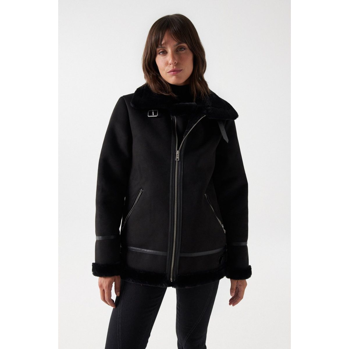 Veste femme fourrure online synthétique