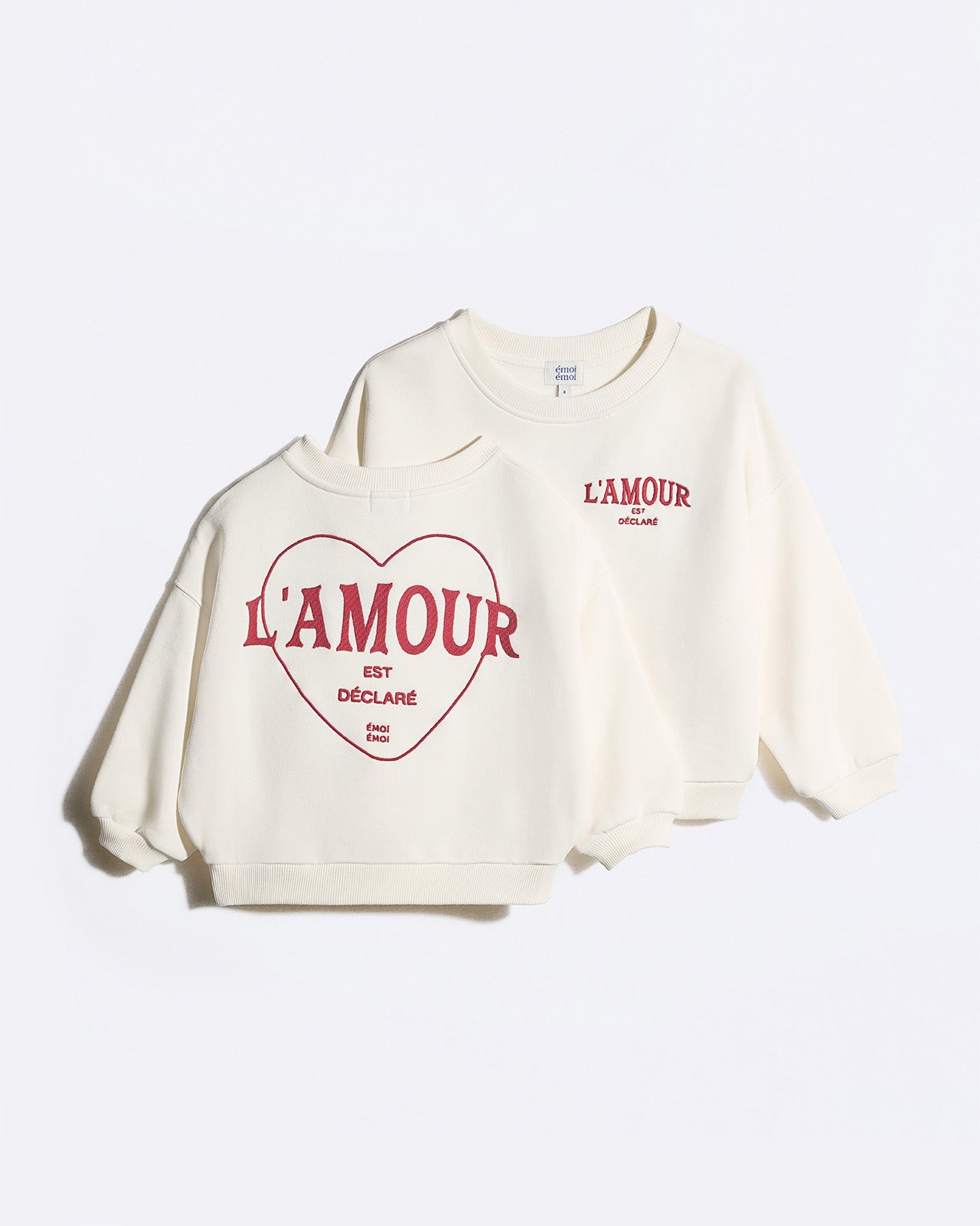 Sweat L'amour est déclaré brodé, EMOI EMOI