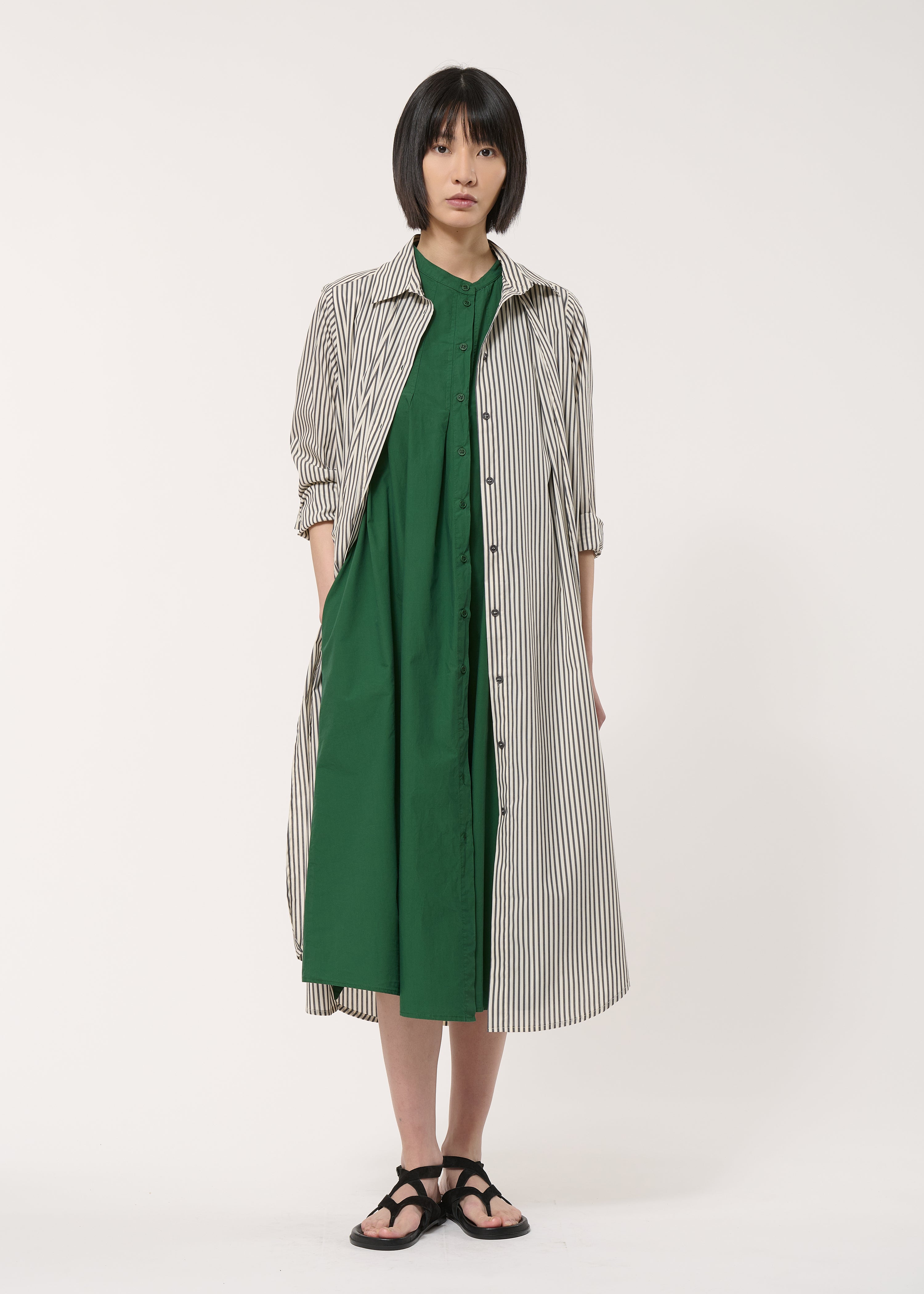 Robe chemise en popeline de coton, HUMILITY