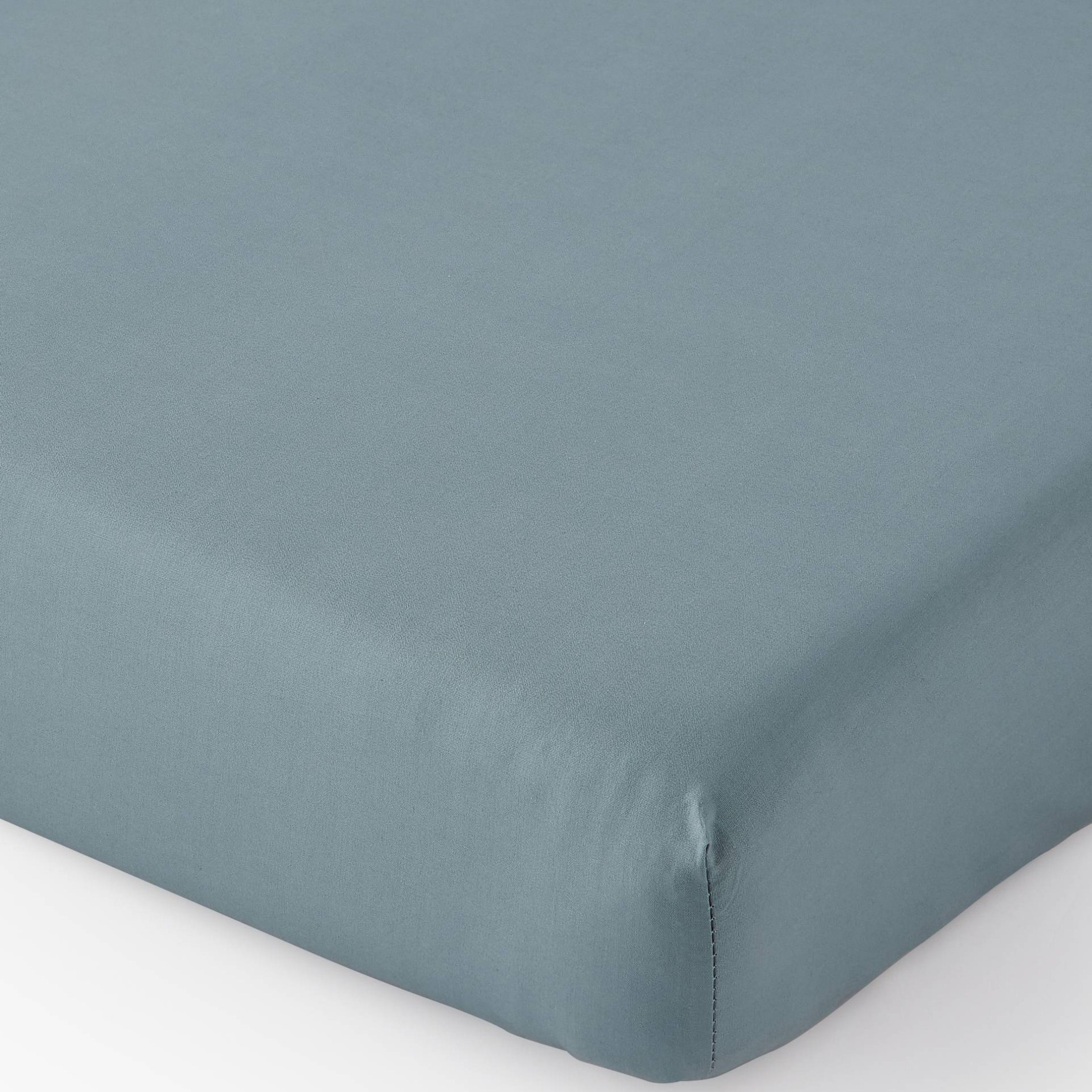 Drap housse, percale de coton, 100% coton bio GOTS, MONOPRIX