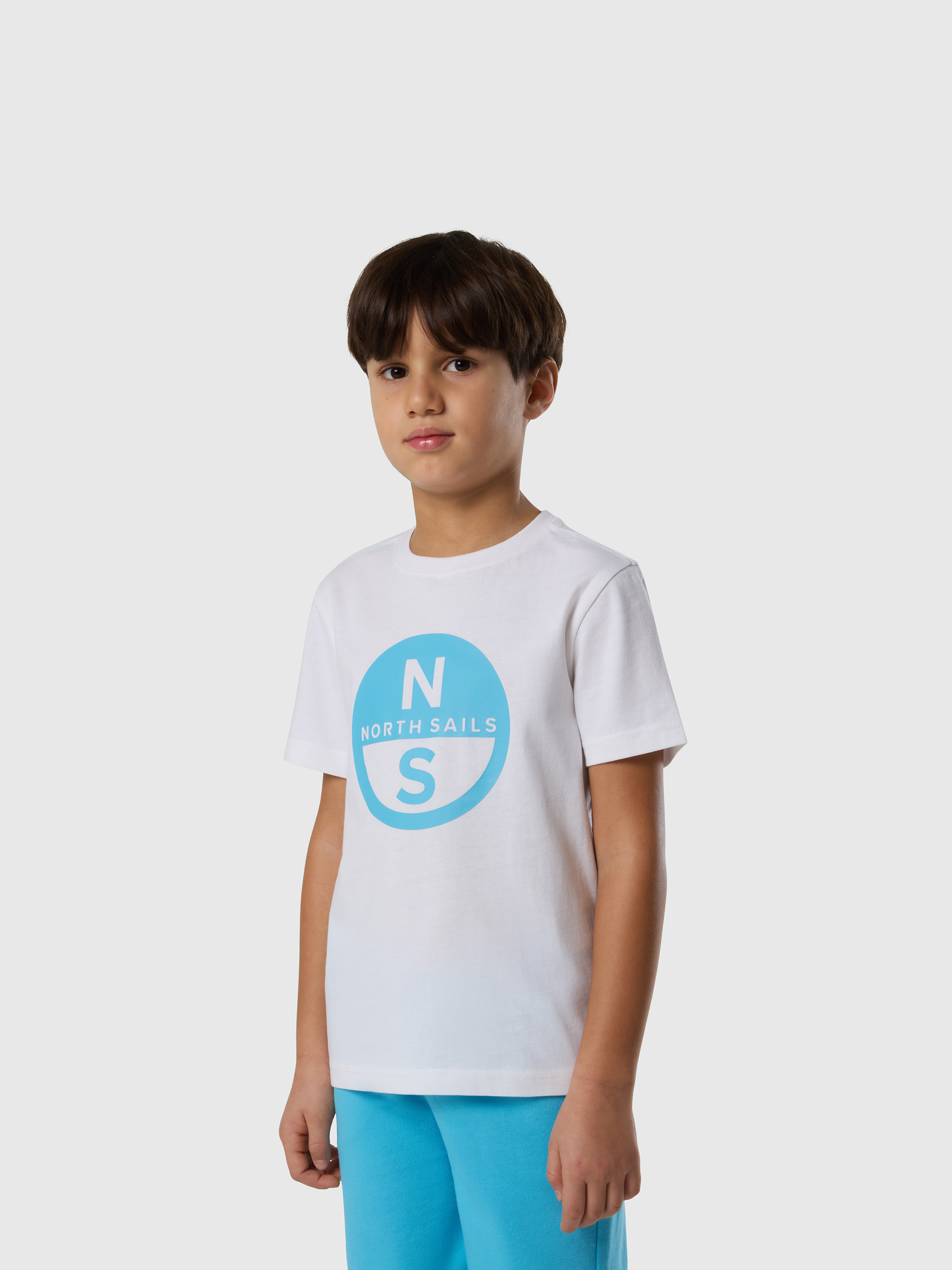 T-shirt avec imprimé de logo maxi, NORTH SAILS
