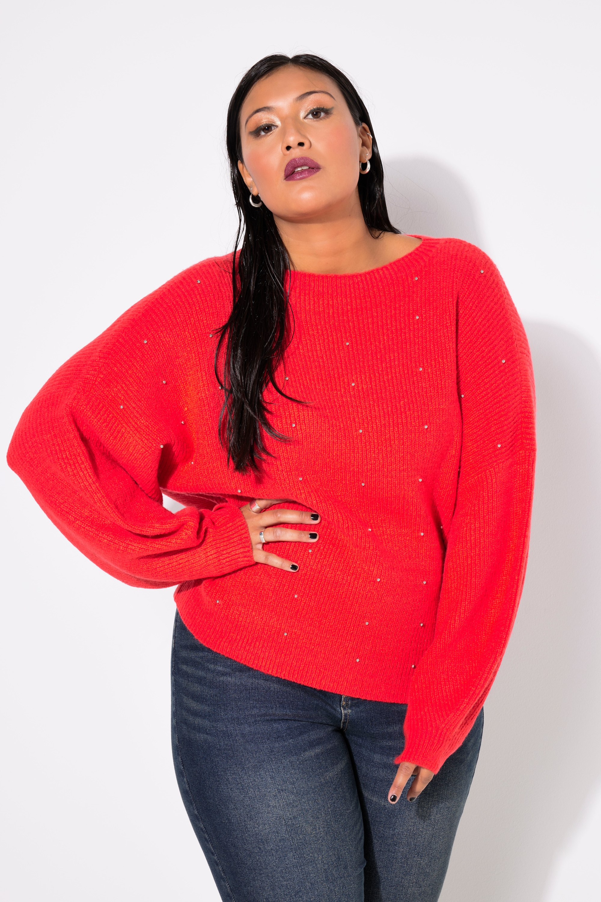 Pull oversize, perles fantaisie, STUDIO UNTOLD