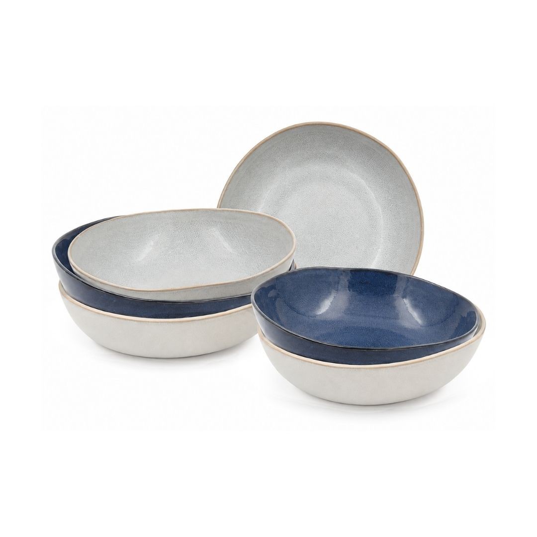 Lot de 6 assiettes creuses, OIA, ARTIME