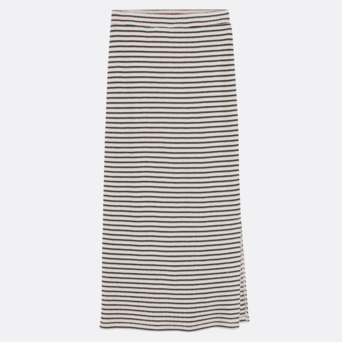 Jupe Longue Fred Sabatier - Noir Rayé, Polyester Stretch - Taille 44FR - Occasion Très Bon état