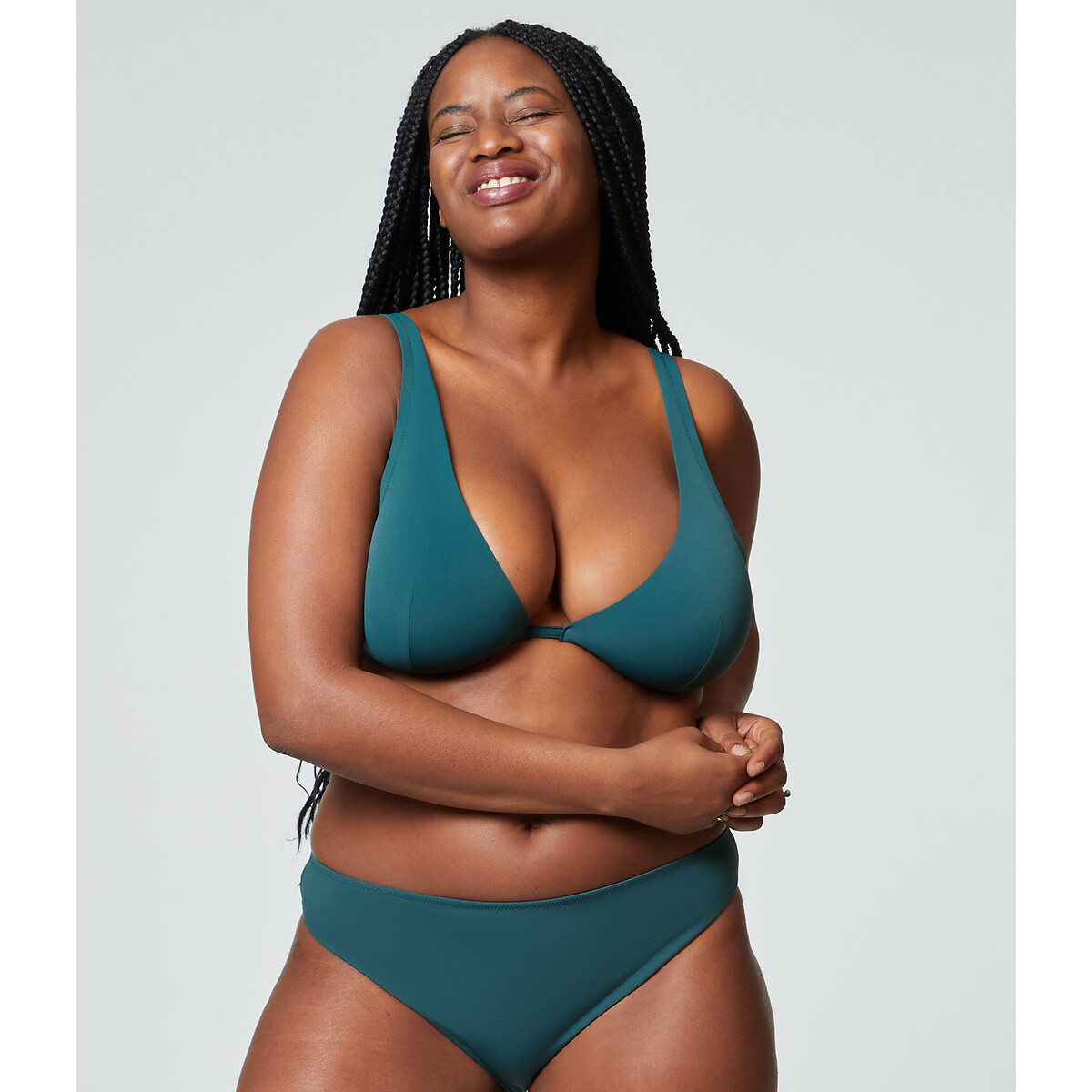 arco Resplandor Enviar Braguita de bikini eseentielle verde esmeralda Etam | La Redoute
