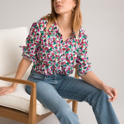 Floral Print Shirt with Long Sleeves ANNE WEYBURN