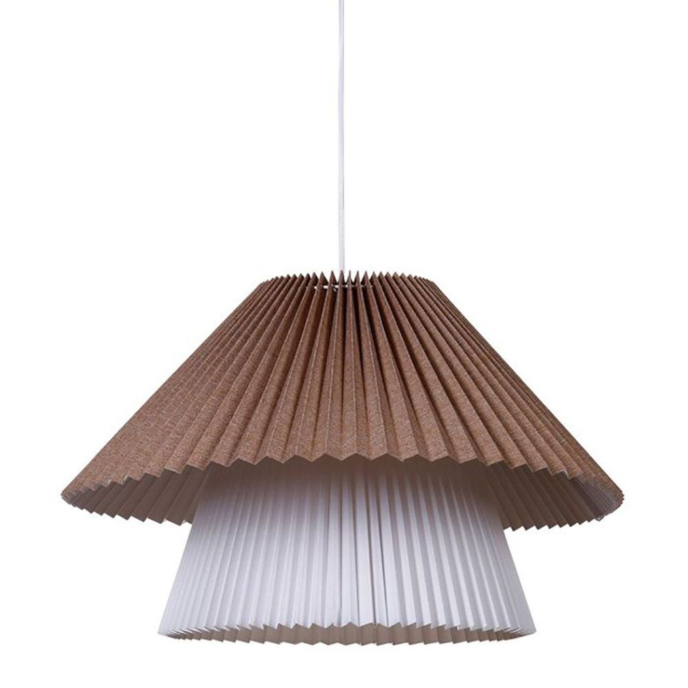 Suspension Double Tissu Aurélia Vert Blanc D52, DECORATIE