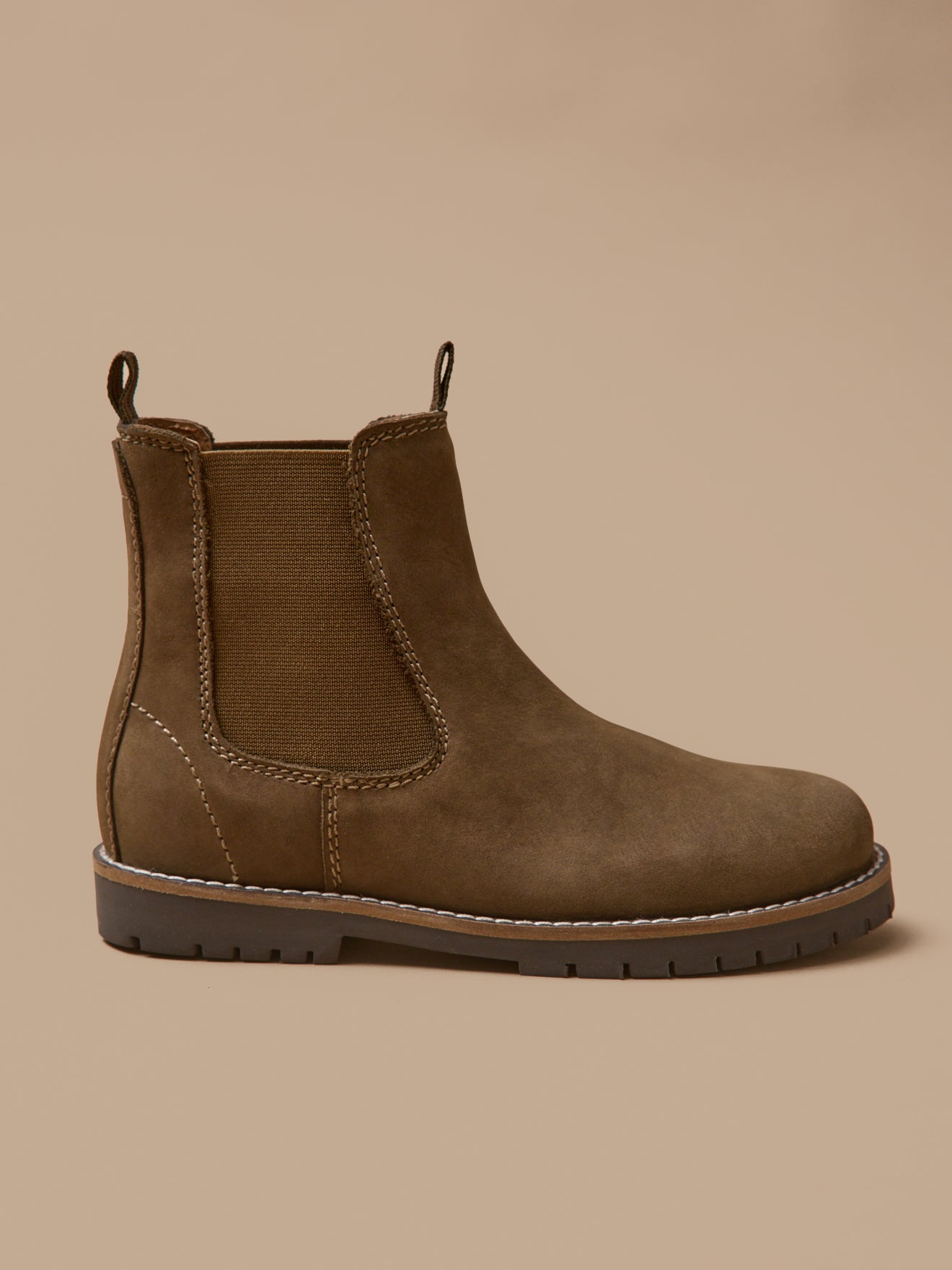 Boots chelsea cuir nubuck, CYRILLUS