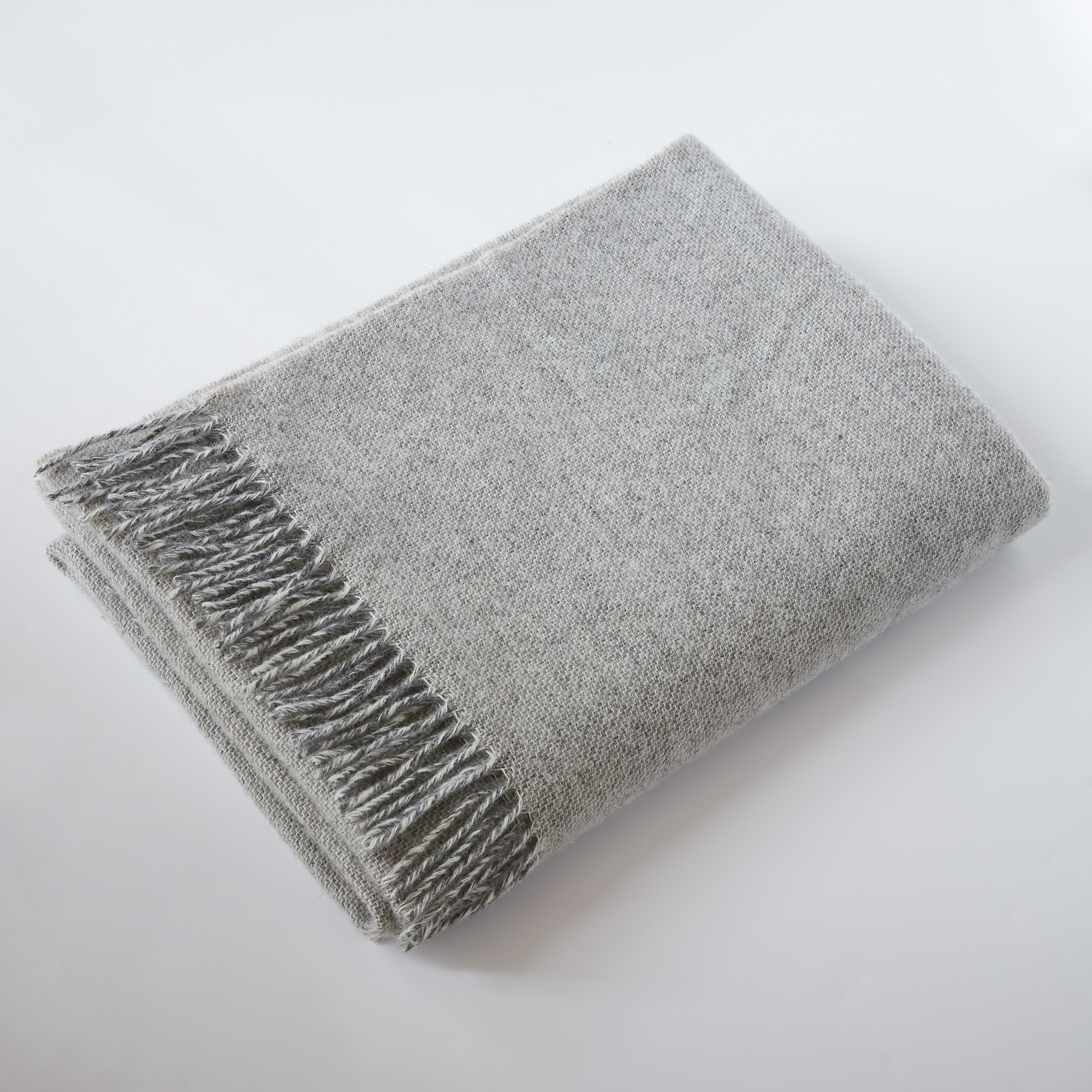 Plaid a franges en laine Martin, EDEN