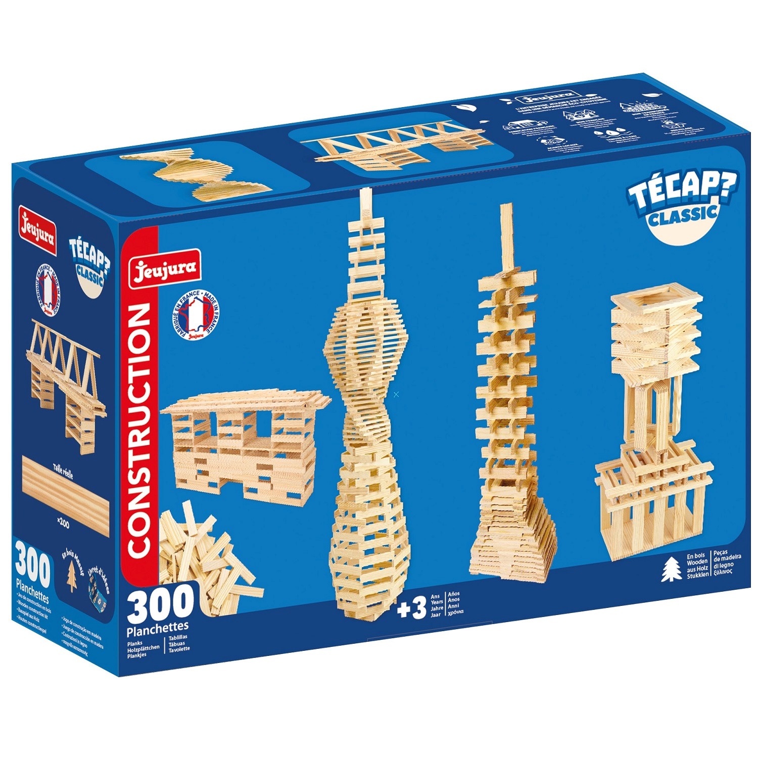 Planchettes Tecap Classic 300 pièces, JEUJURA