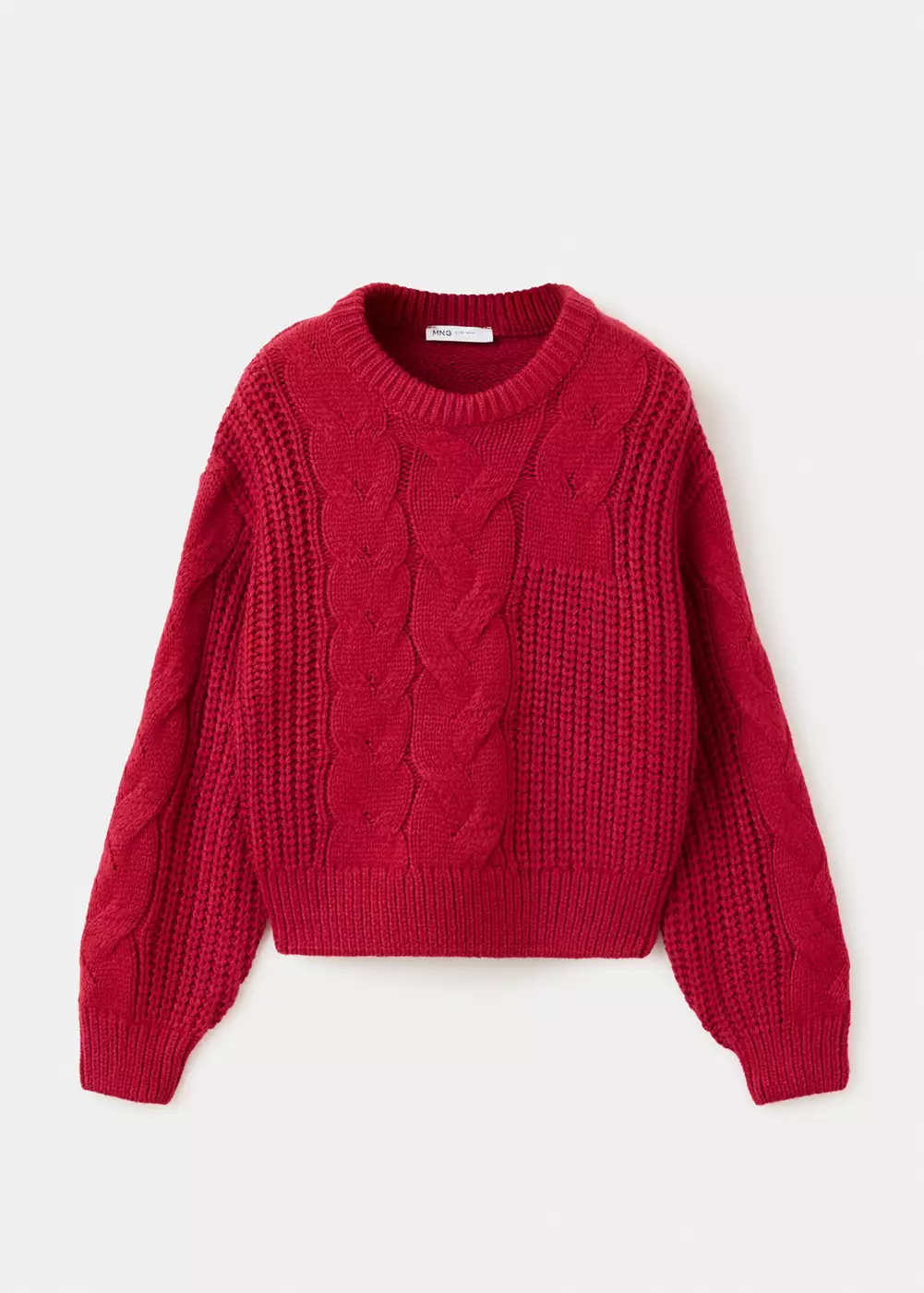 Pull-over maille tressée, MANGO KIDS