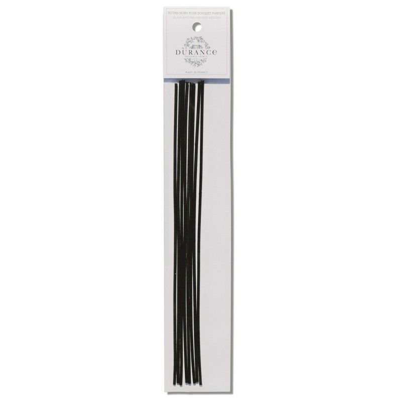 Tiges de Rotin Noires pour diffuseur de parfum, DURANCE