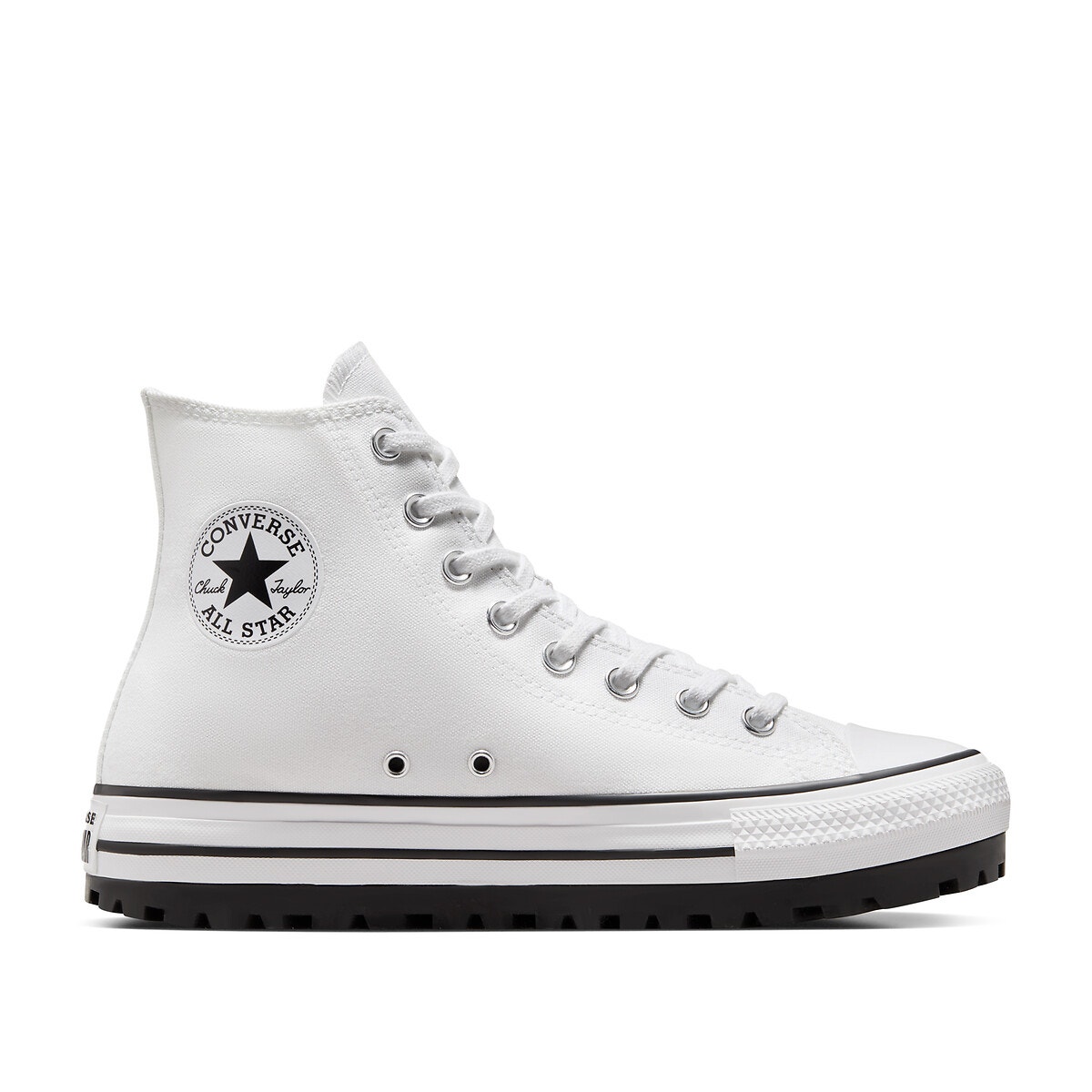 Converse blanche cuir plateforme best sale