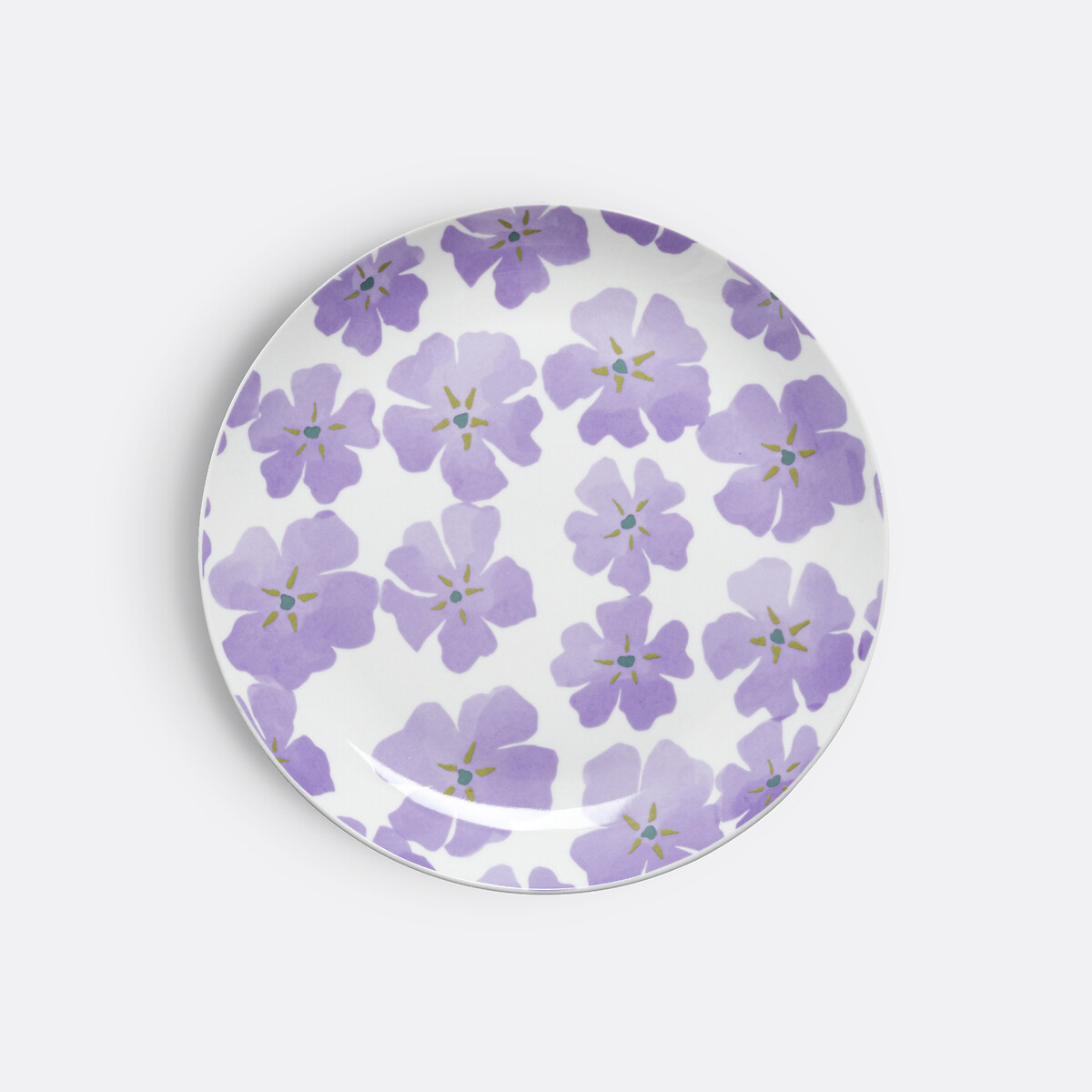 Lot de 4 assiettes à dessert en porcelaine, Delila