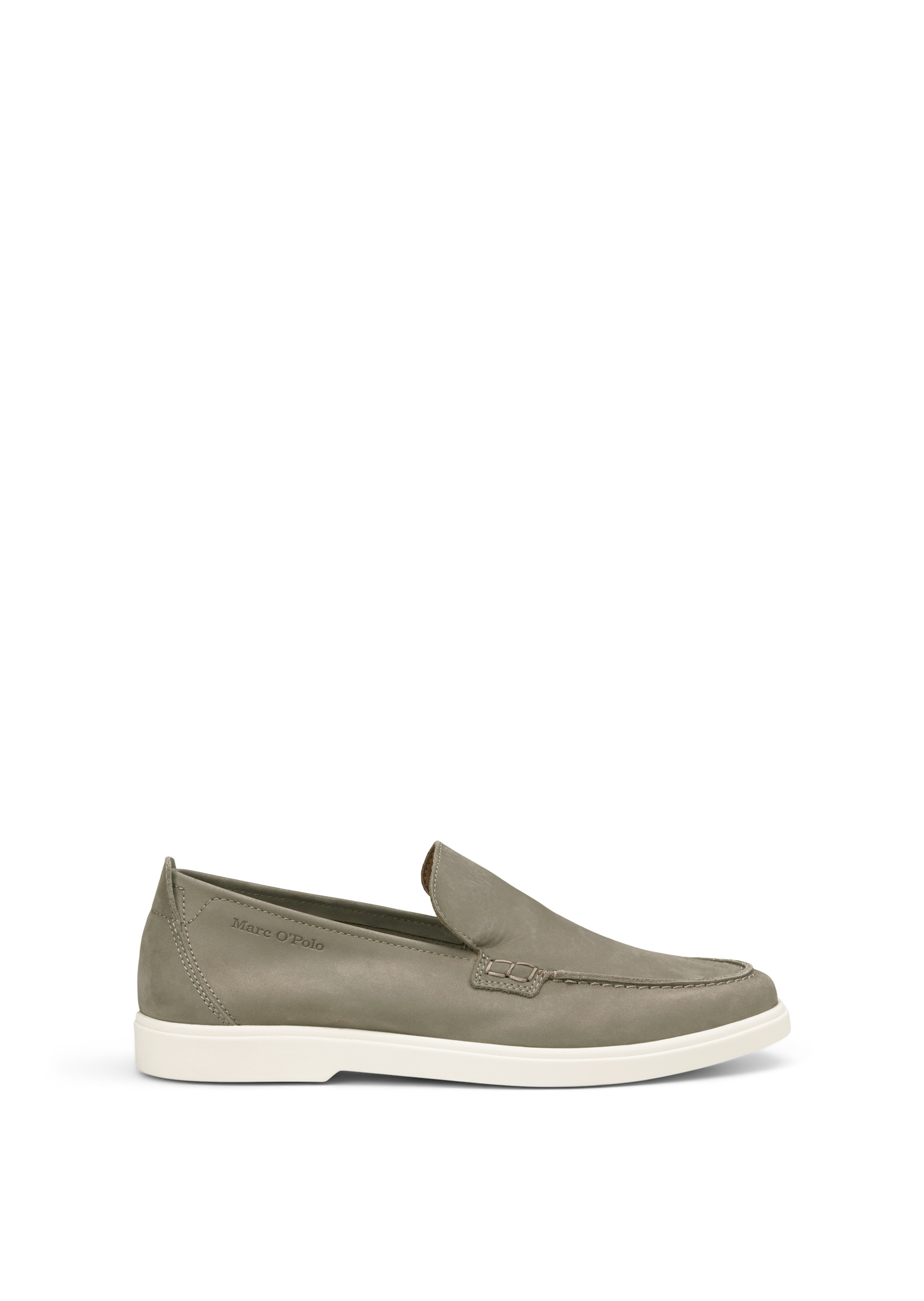 Slip-on-loafer en cuir nubuck souple, MARC O'POLO