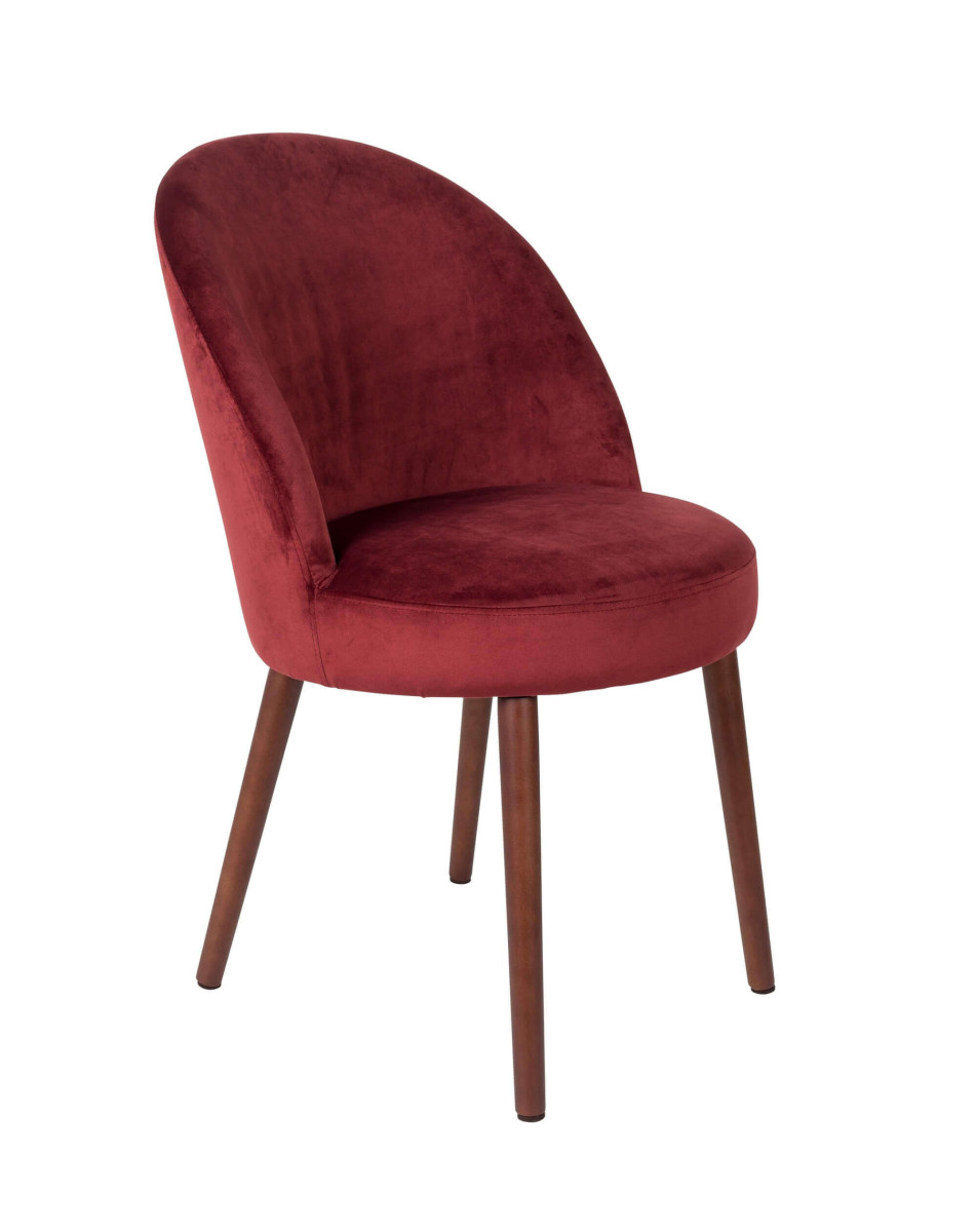 Chaise de salle à manger en velours - BARBARA, DUTCHBONE