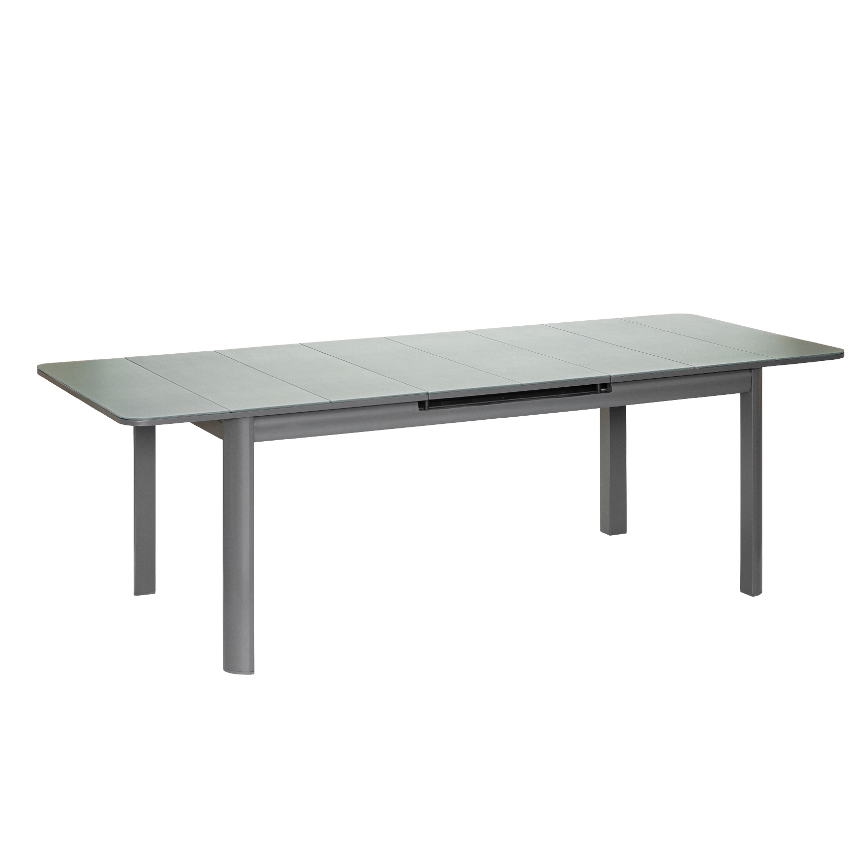 Table de jardin en aluminium et verre, HOME MAISON