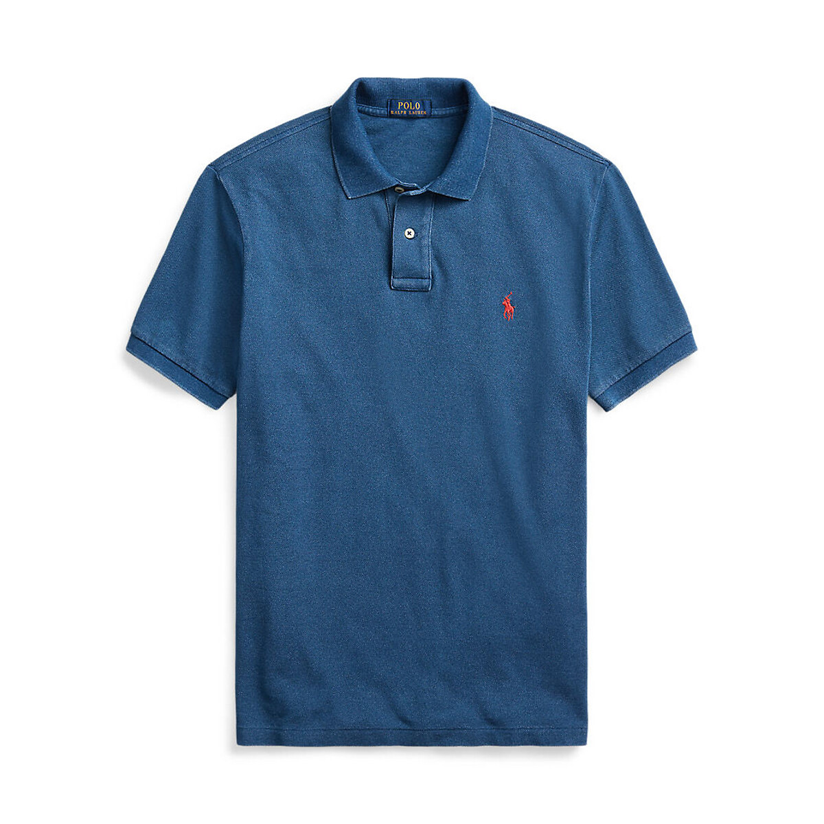 Cotton pique polo shirt in slim fit , indigo blue, Polo Ralph Lauren | La  Redoute