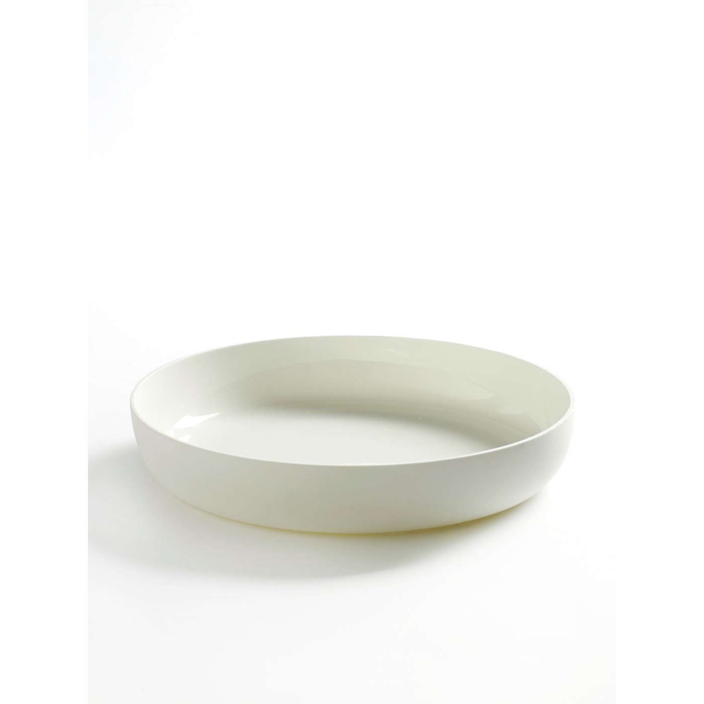 Assiette Creuse Blanche L Diam 24 Base, SERAX