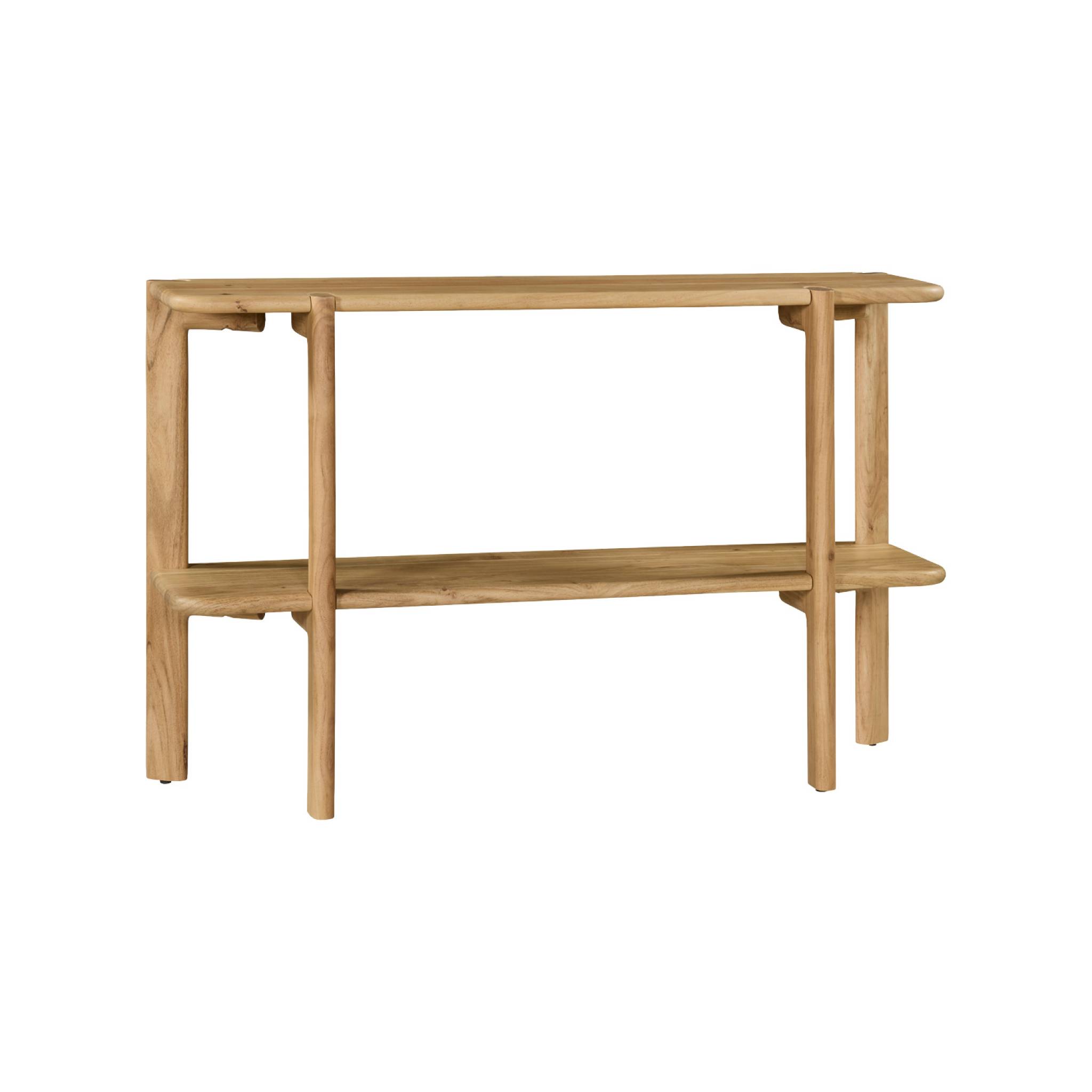 Console exotique bois d'acacia 1 étagère REVA, SWEEEK
