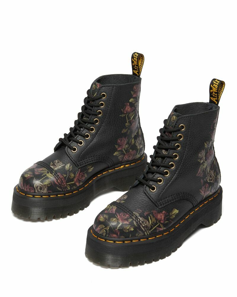 Dr. Martens Botas con plataforma Sinclair de piel napa desmenuzada — photo 4