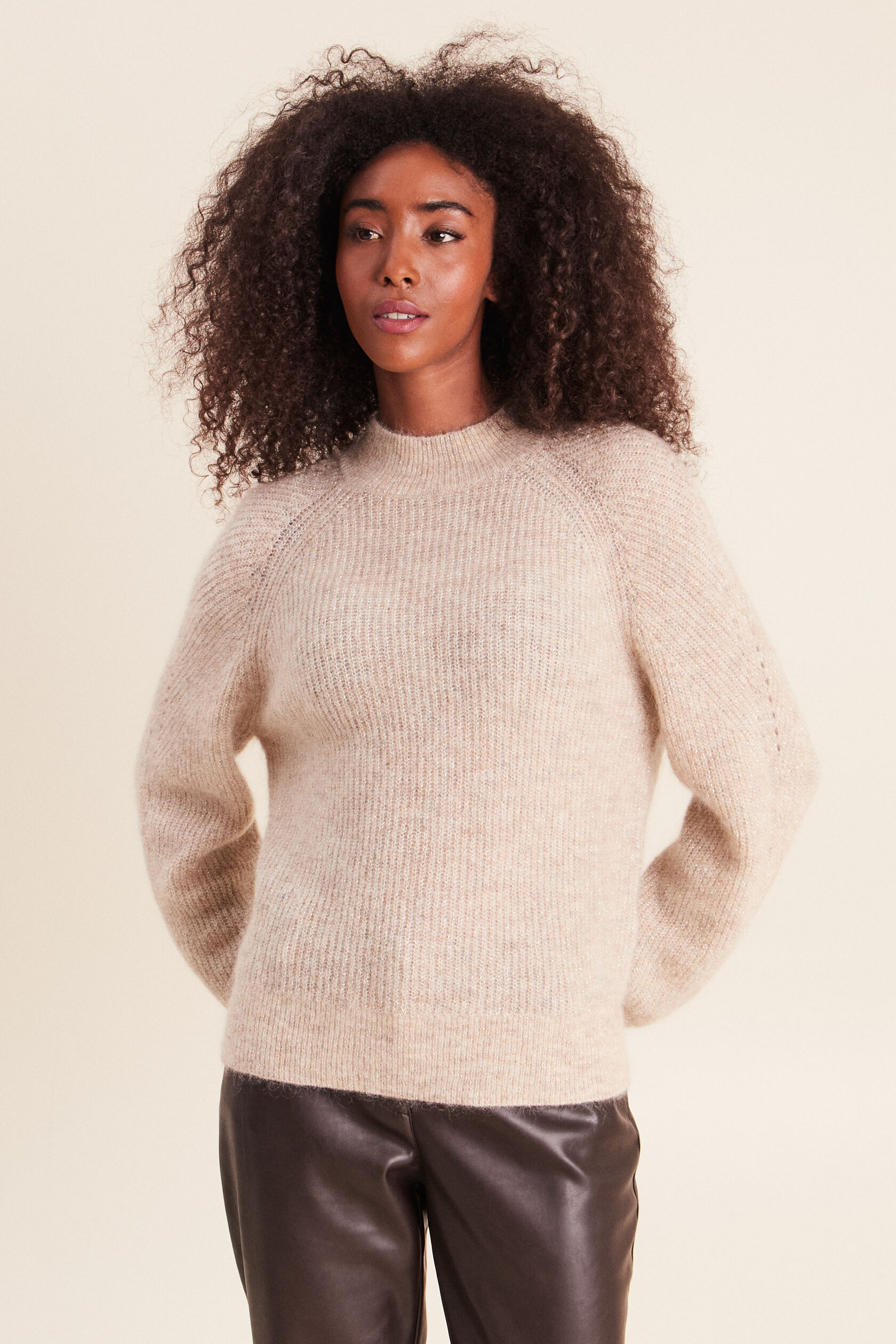 Pull droit col montant manches longues, BREAL