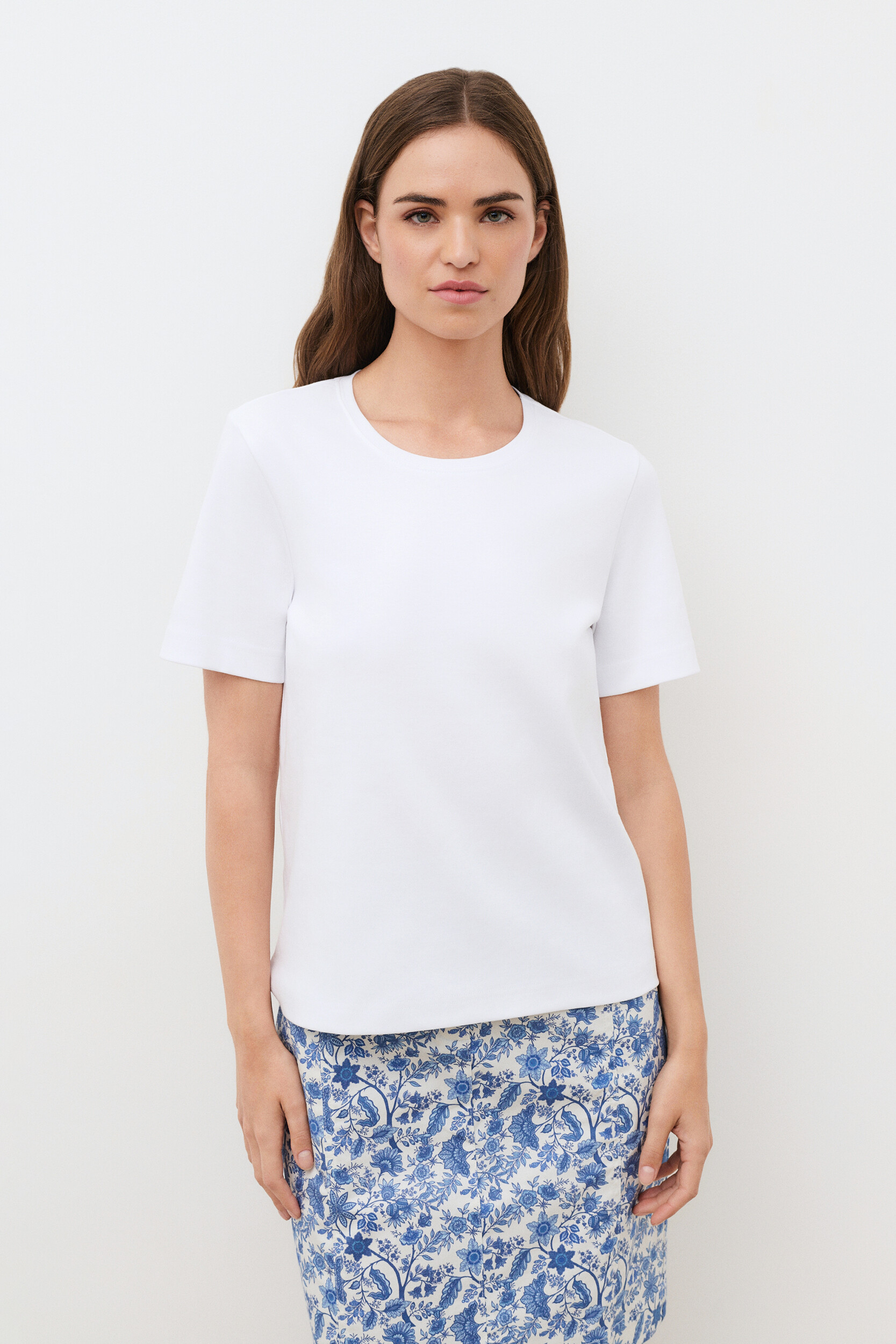 T-shirt droit col rond coton THUGO, CAROLL