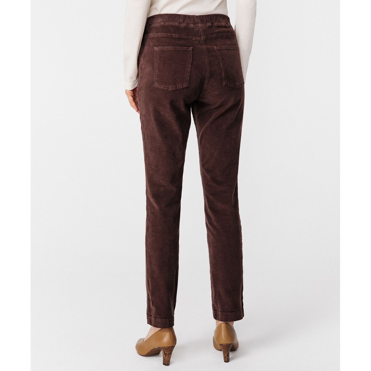 Pantalon velours ceinture lastiqu e Damart La Redoute