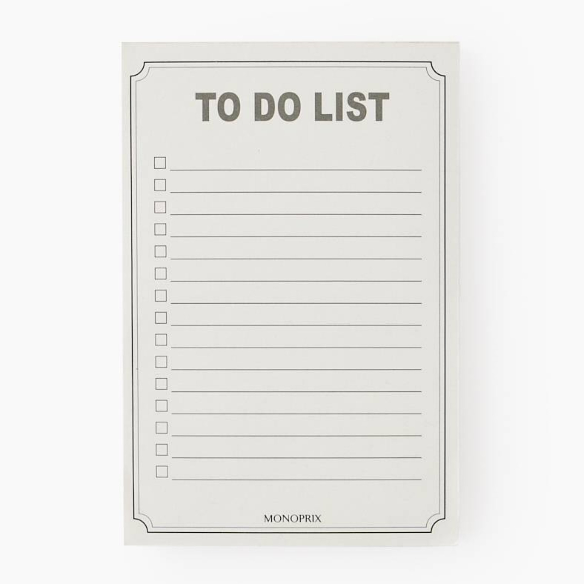 To-do list magnétique, 80 pages, MONOPRIX