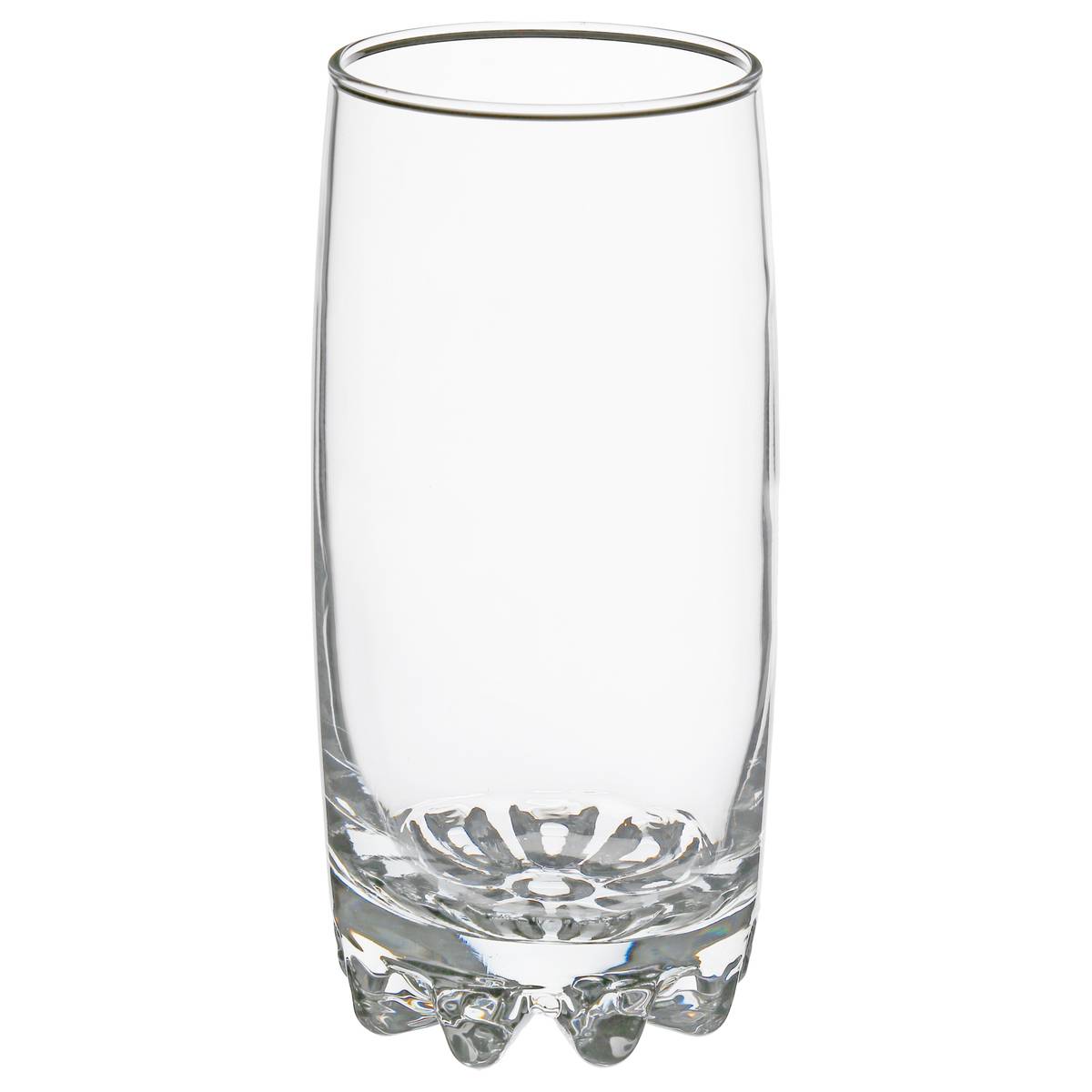 Lot de 6 verres hauts en verre texturé 38 cl TIN'EAU, SECRET DE GOURMET