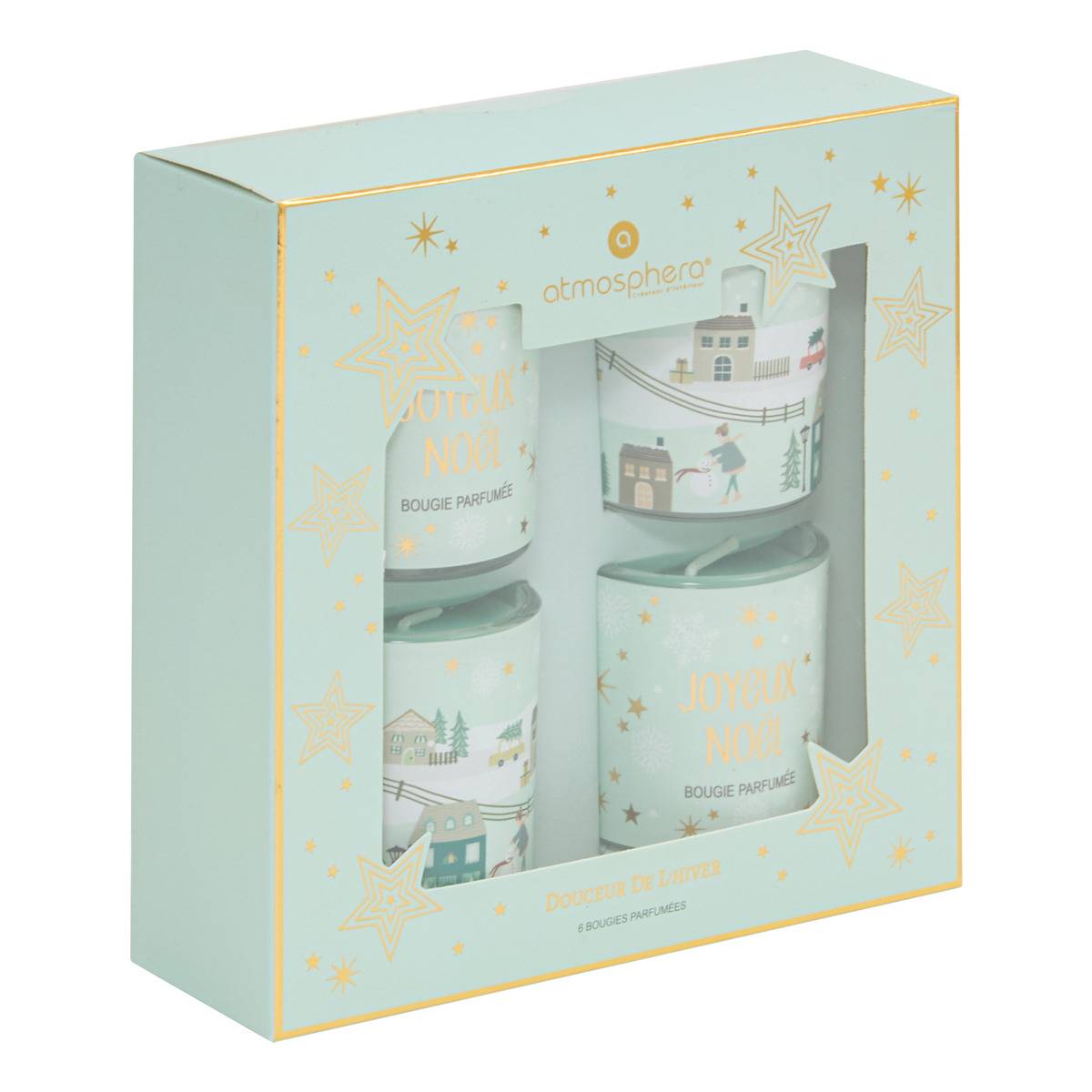 Coffret de 4 bougies parfumées Elvi, ATMOSPHERA