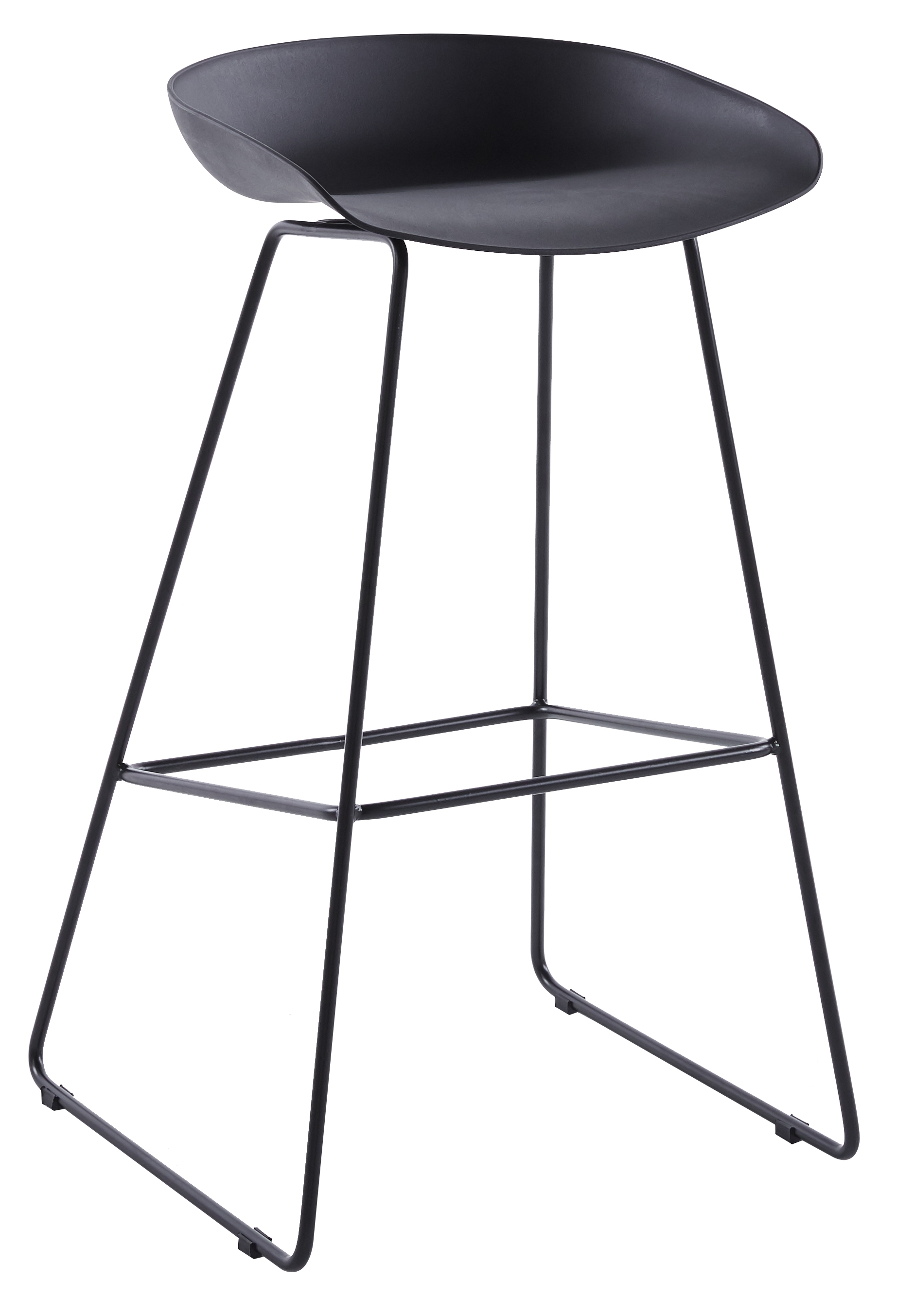 Lot de 4 tabourets de bar métal, OSLO, NORDLYS