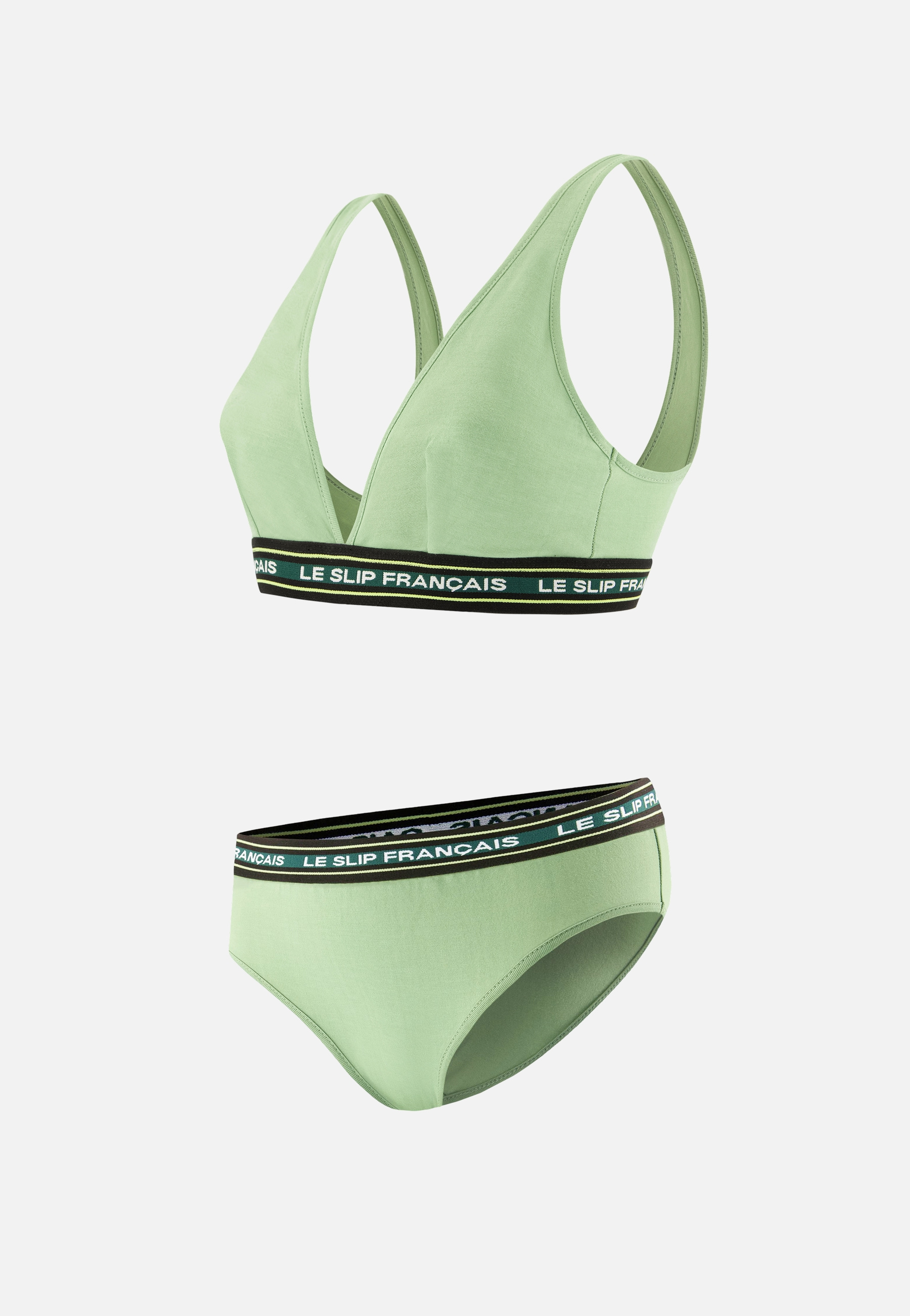 Ensemble culotte soutien-gorge triangle en coton SEDUISANTE+RIEUSE, LE SLIP FRANCAIS