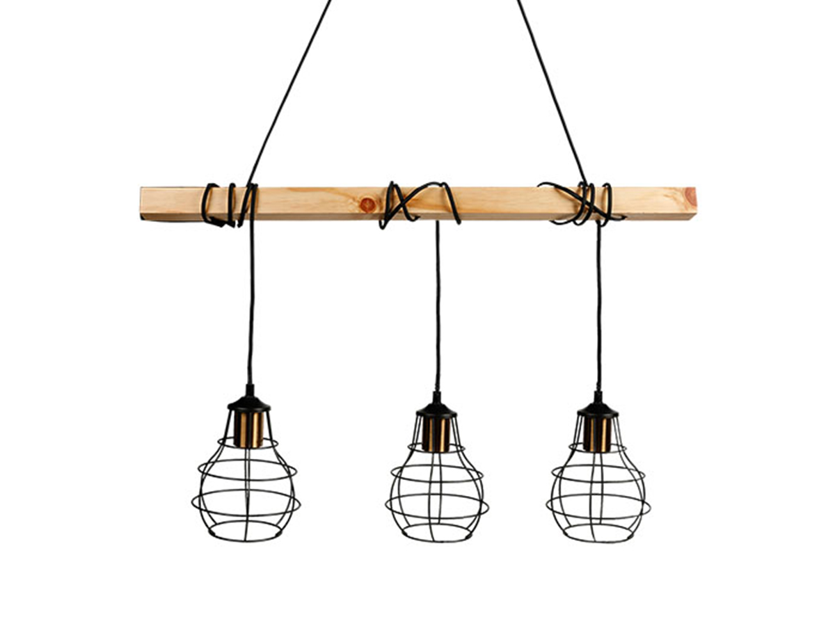 Suspension En Bois Et Métal Indus, OSTARIA