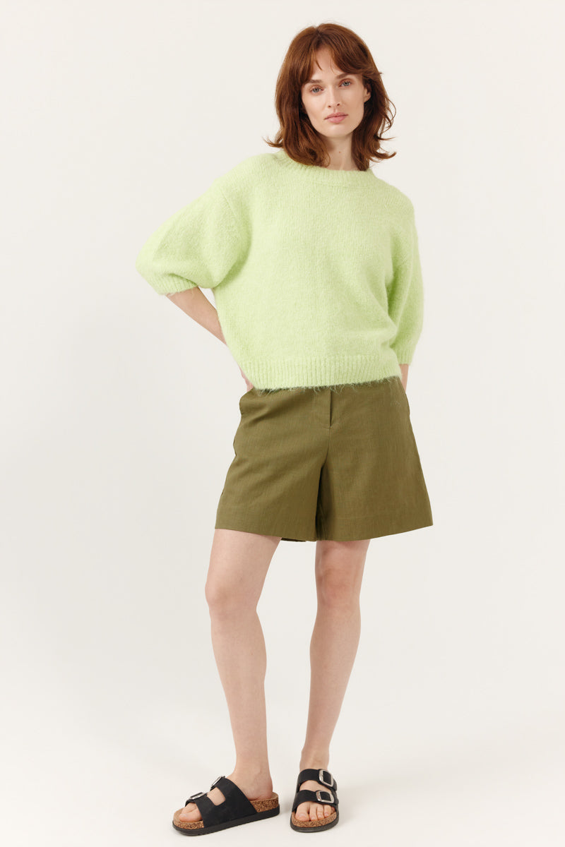 Pull Ferinia manches courtes col rond coupe droite, ARTLOVE