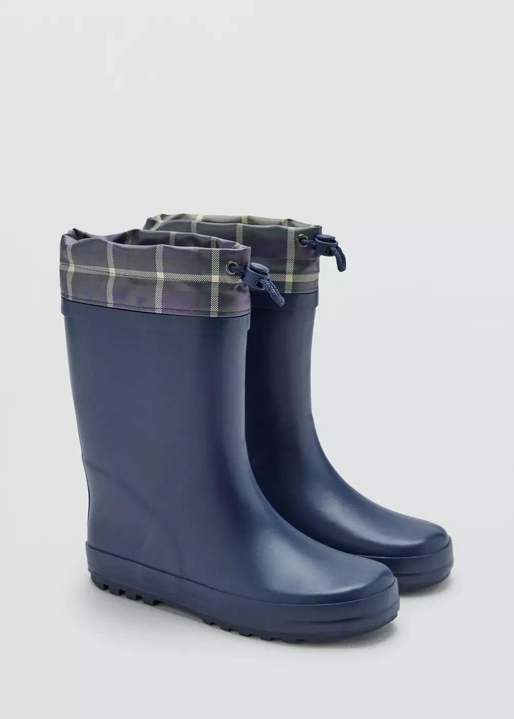 Bottes de pluie détail carreaux, MANGO KIDS
