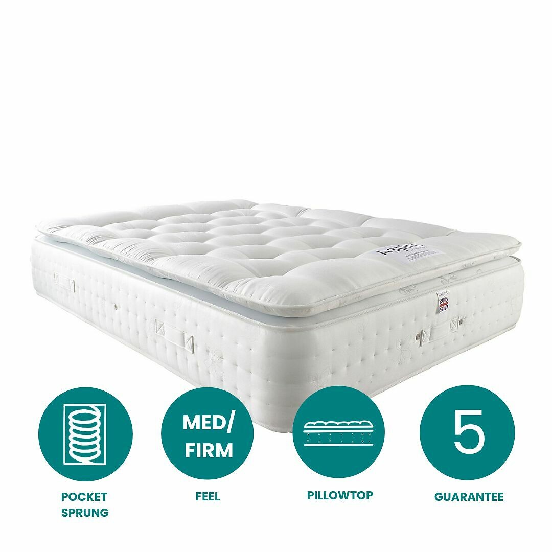 Cashmere 1000 Pocket Pillowtop Mattress, ASPIRE